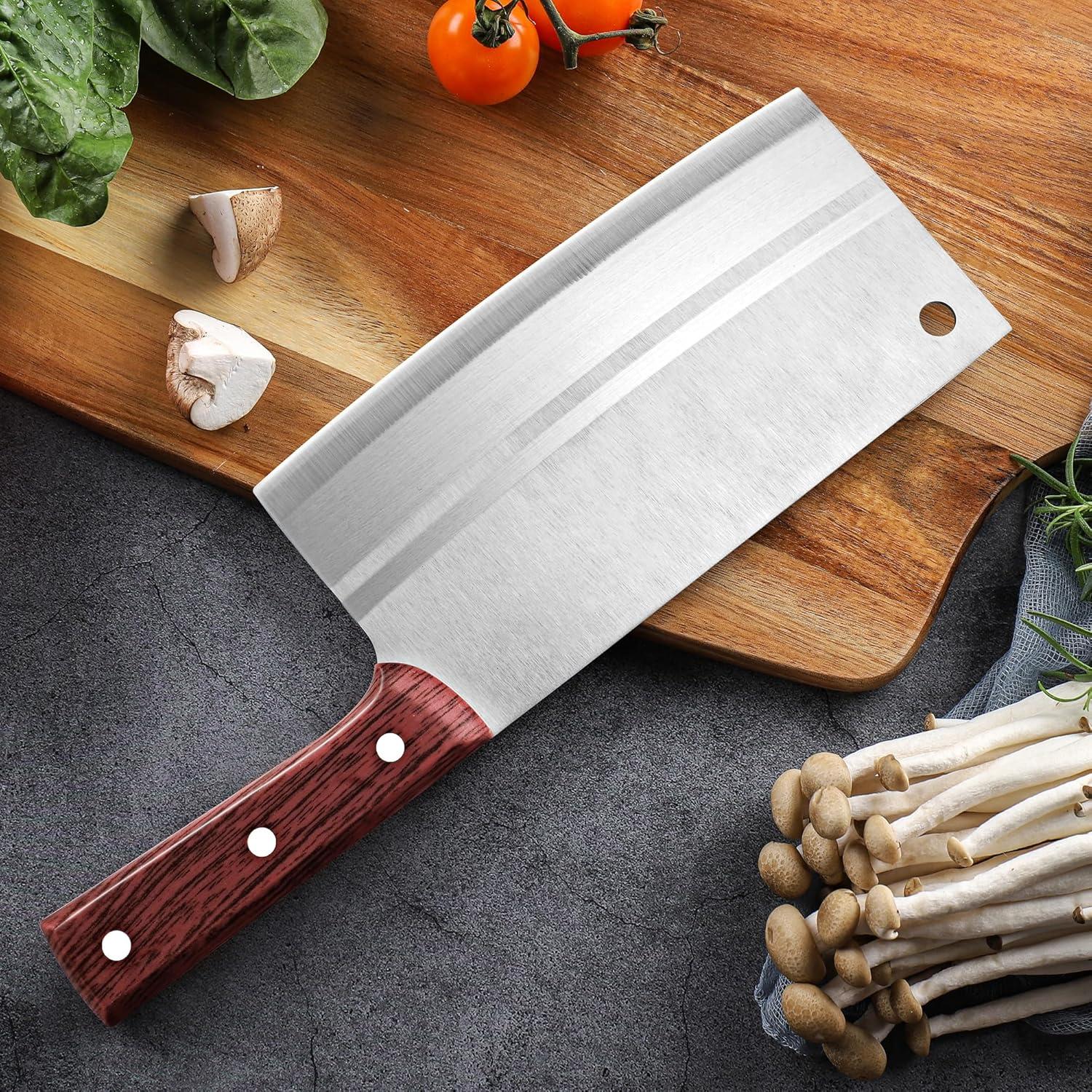 Cuchillo Chino Cleaver TJ POP 19.05 cm Acero Inoxidable Ergonómico