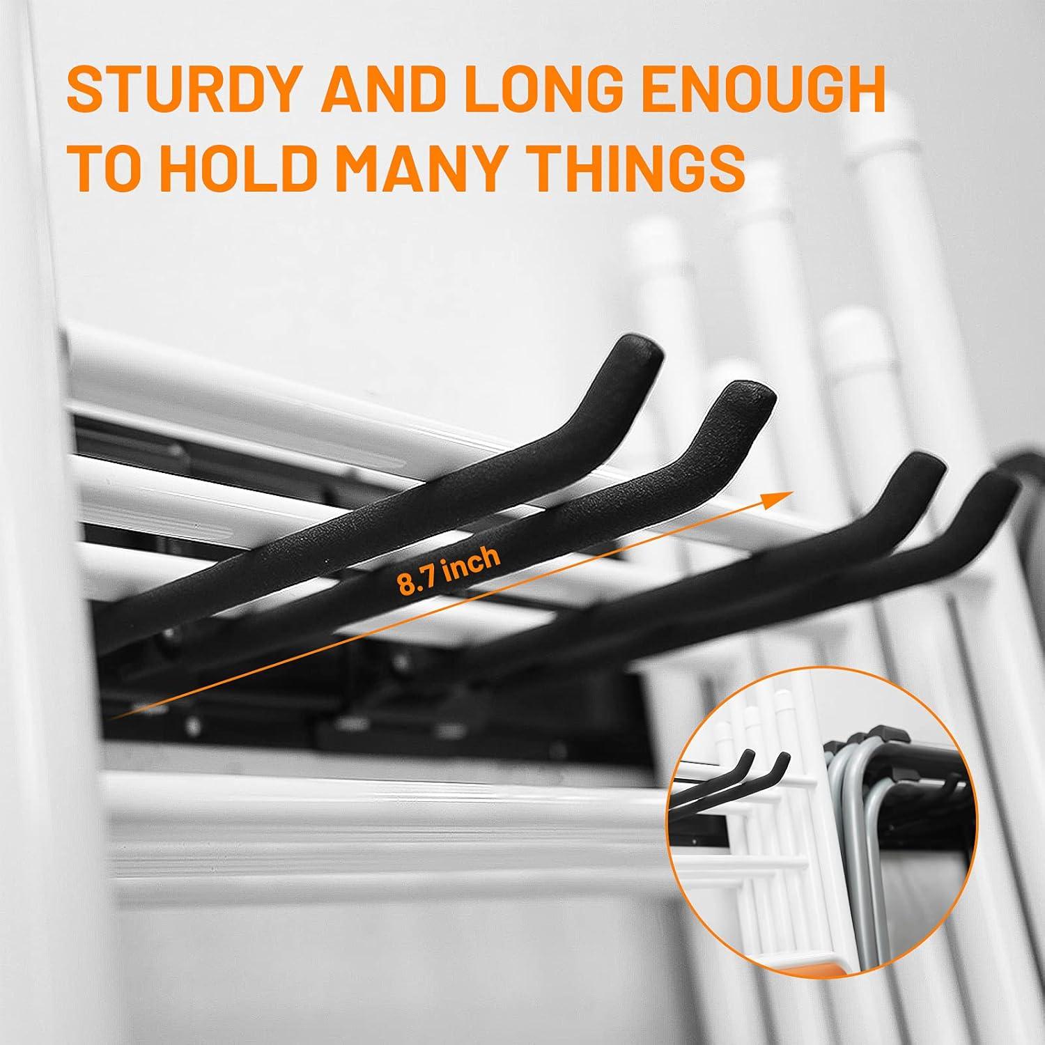 Organizador de Almacenamiento Wallmaster 6 Ganchos Ajustables 450 lb