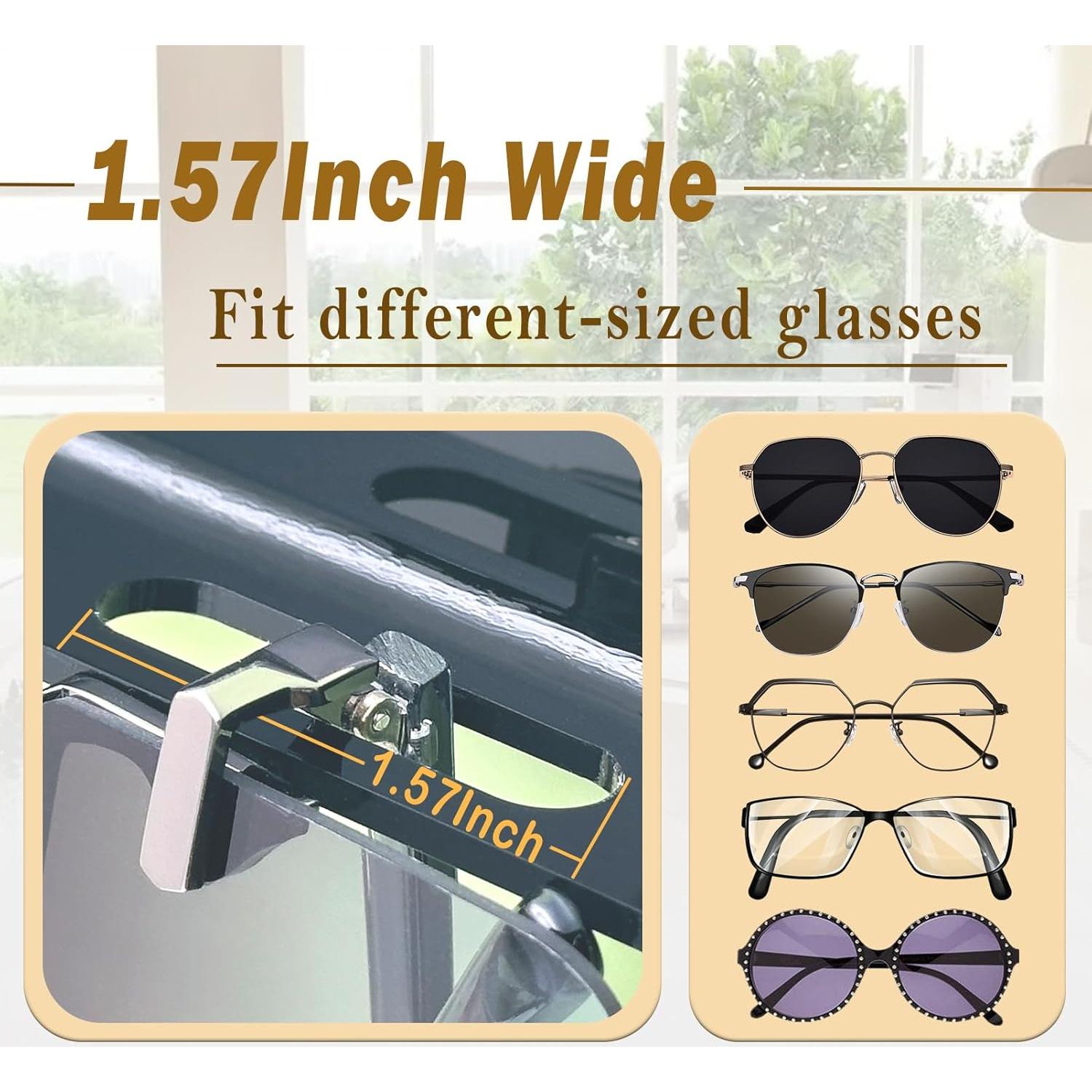 Organizador de Gafas de Sol Bigfety, Estante Flotante 3 Piezas Negro