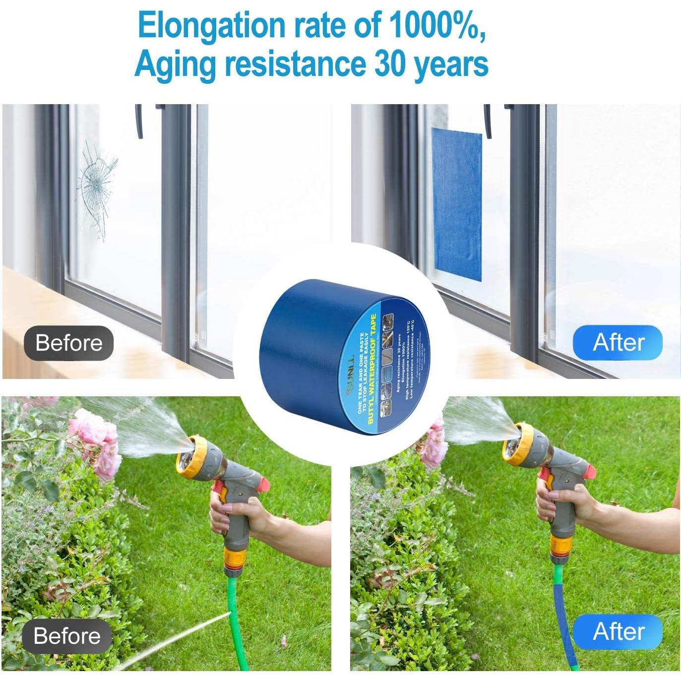 Cinta de Sello de Butilo SUNLL 5cm x 5m Impermeable Azul