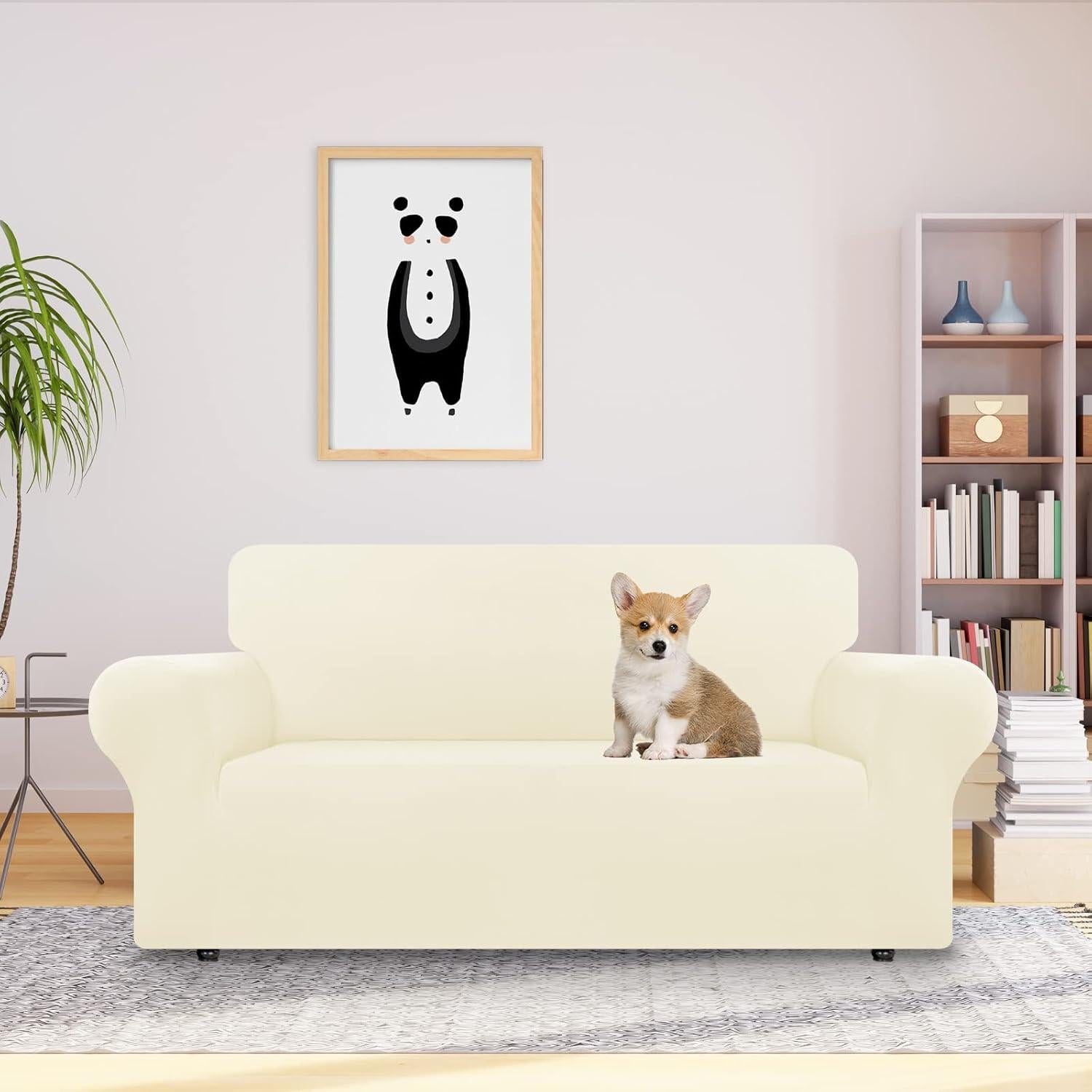 Funda de Sofá Stretch CWK Mediana Beige Antideslizante