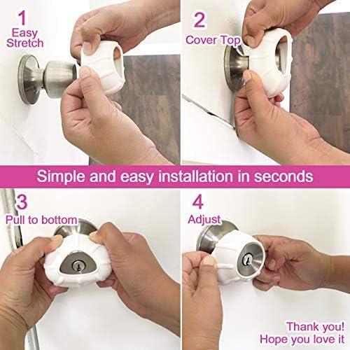 Cubierta Antideslizante para Manijas de Puerta Disfrutar - 4 Piezas