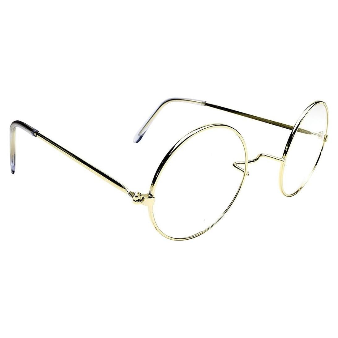 Gafas de Santa Claus Oro Kangaroo - Lentes Claros Redondos