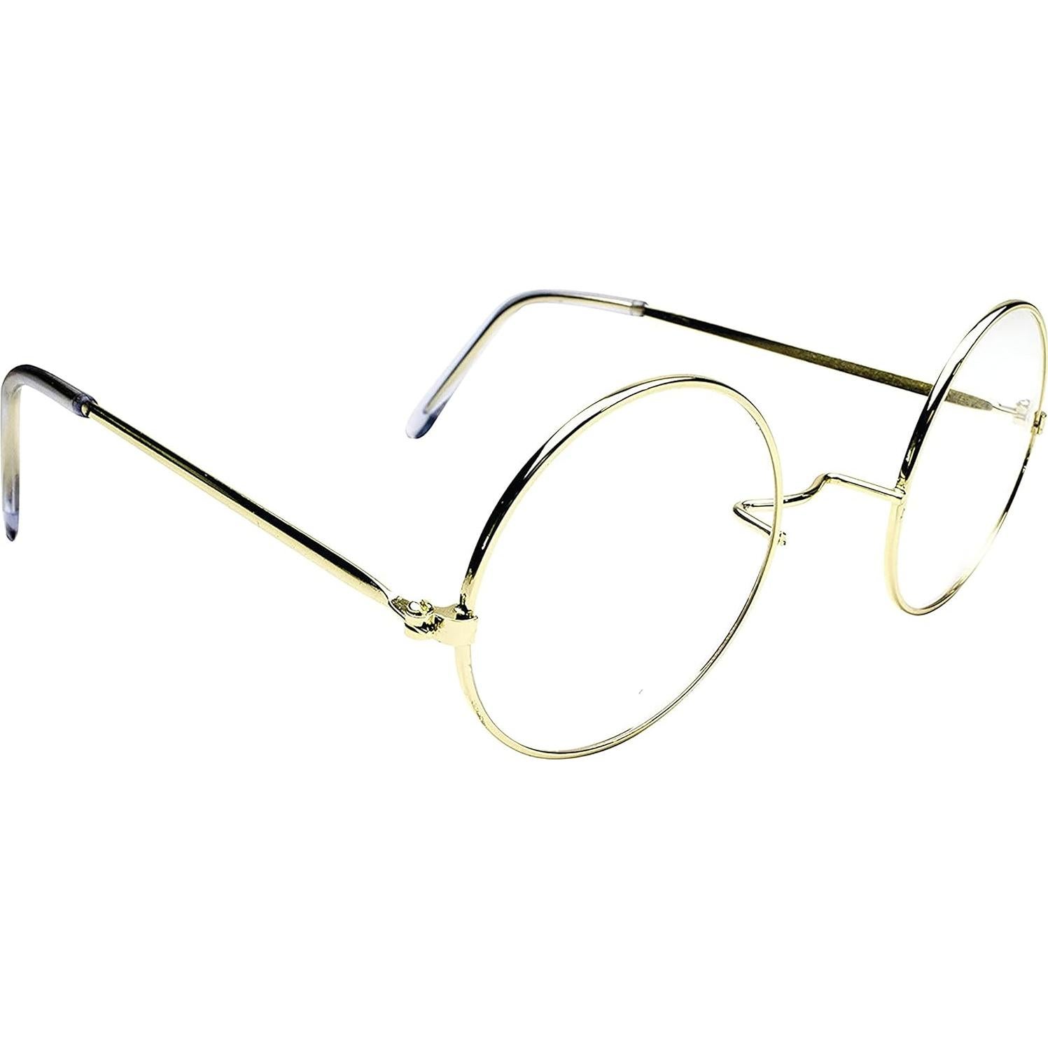 Gafas de Santa Claus Oro Kangaroo - Lentes Claros Redondos