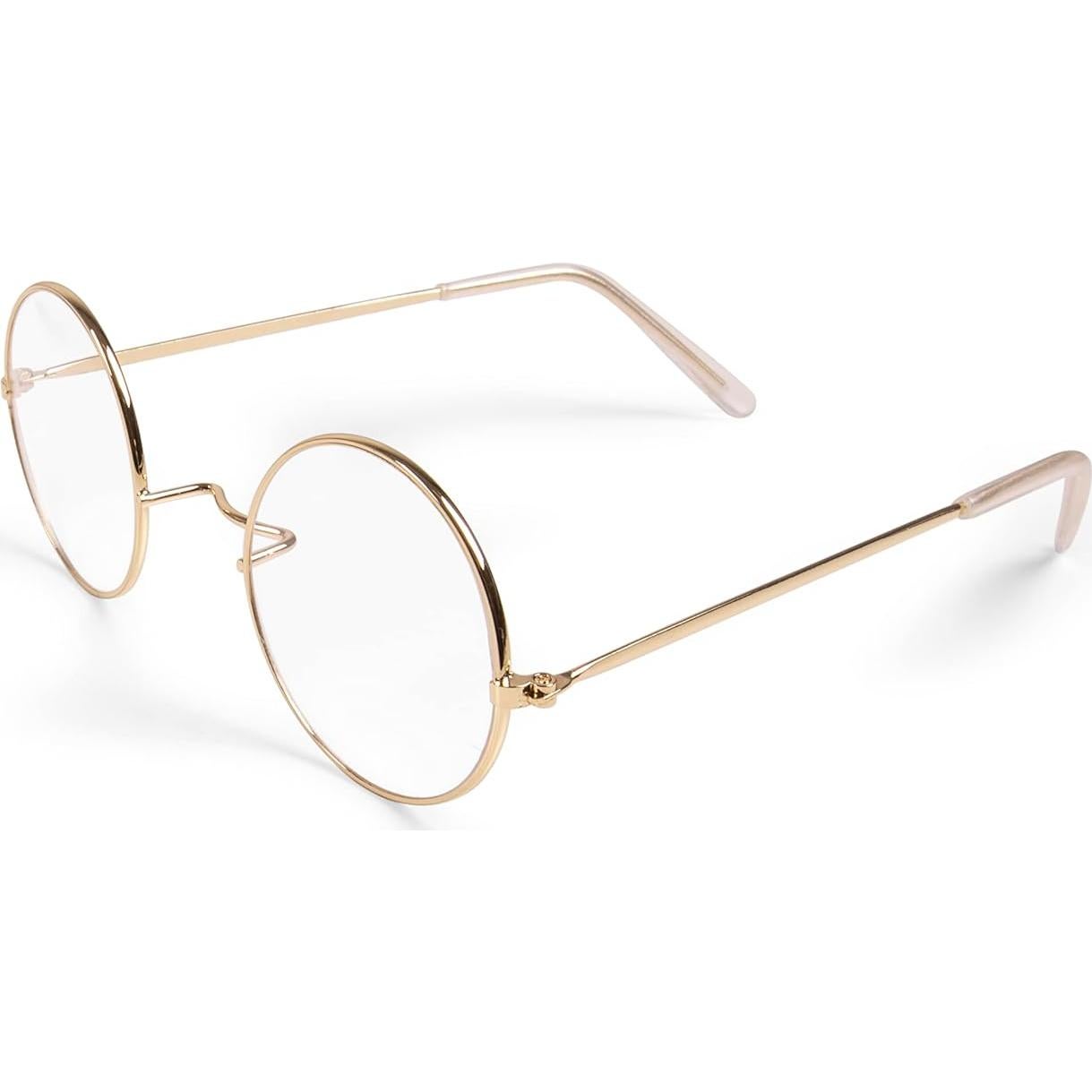 Gafas de Santa Claus Oro Kangaroo - Lentes Claros Redondos