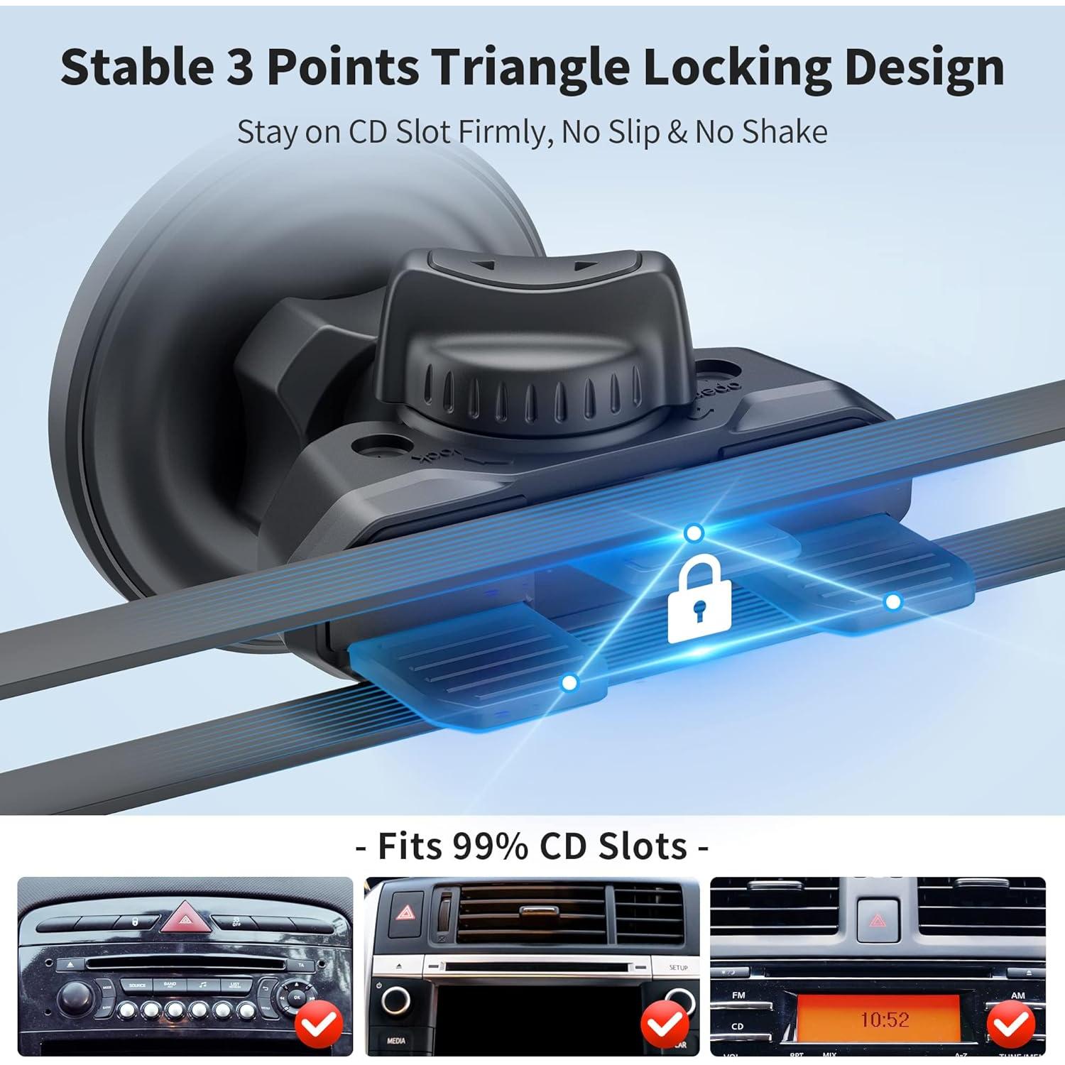 Soporte Magnético para Teléfono PROfezzion MagSafe CD/Ventilación