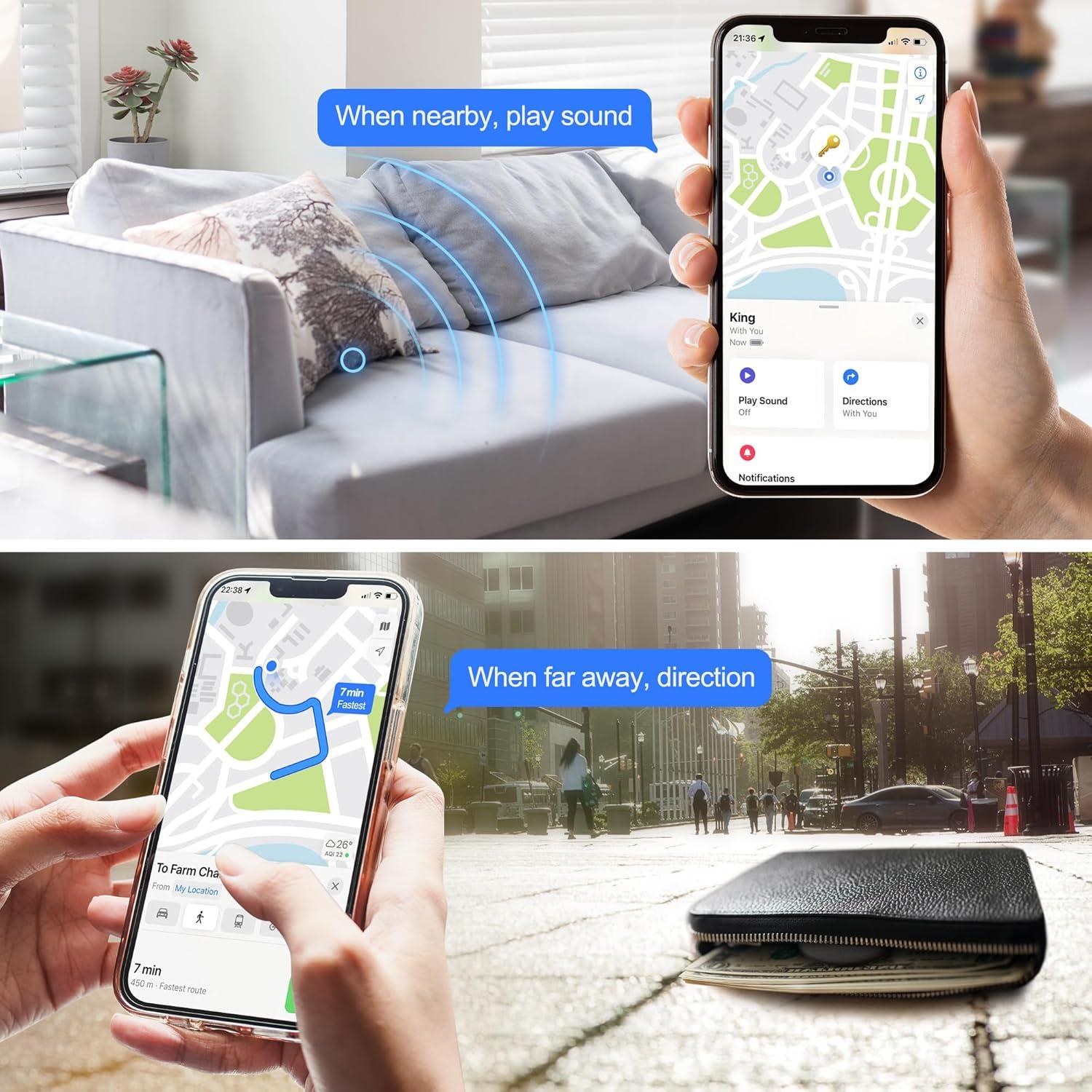 Rastreador de Artículos Roiciao para Apple Find My - 2 Unidades