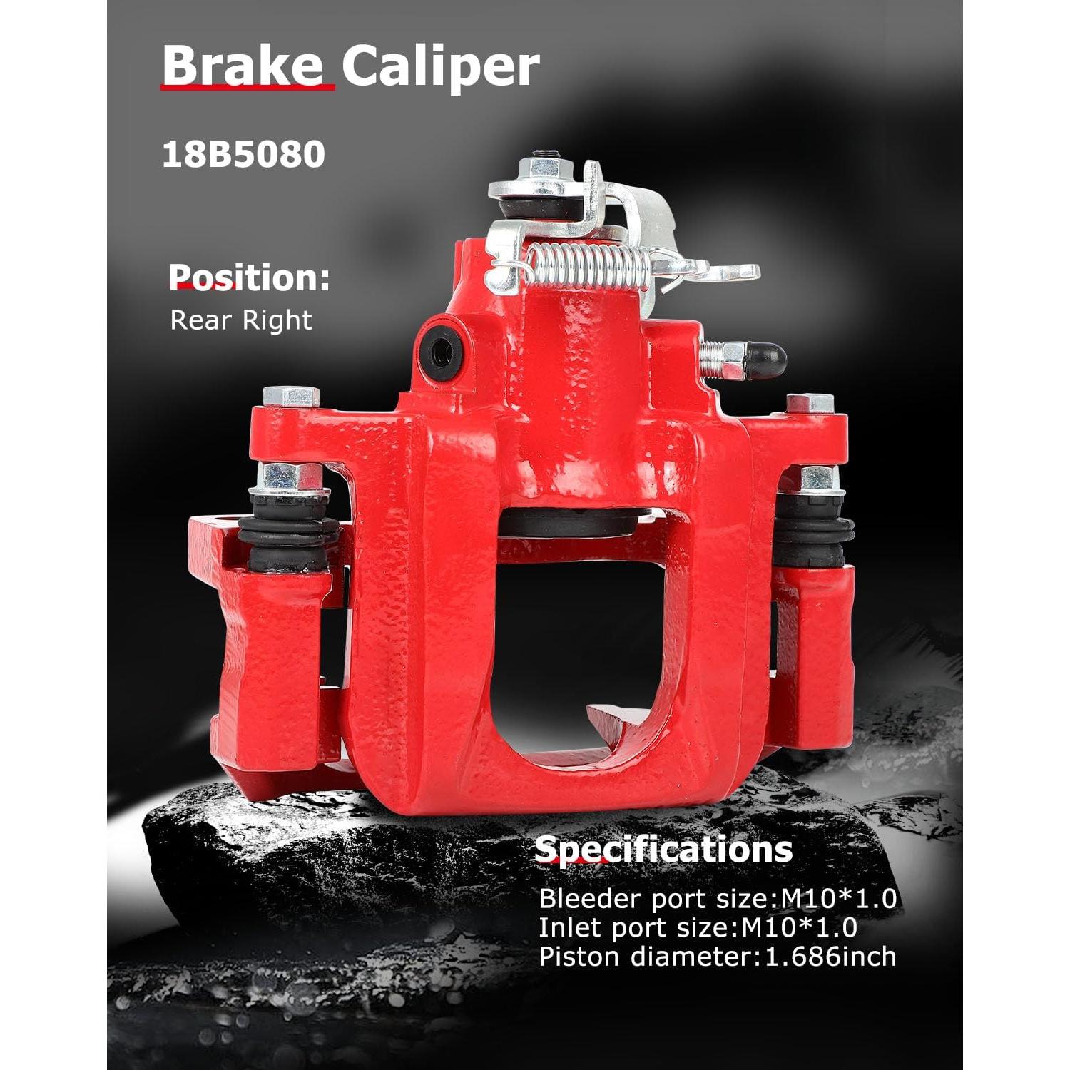 Caliper de Freno Trasero Derecho CCIYU 18B5080 para Chrysler/Dodge