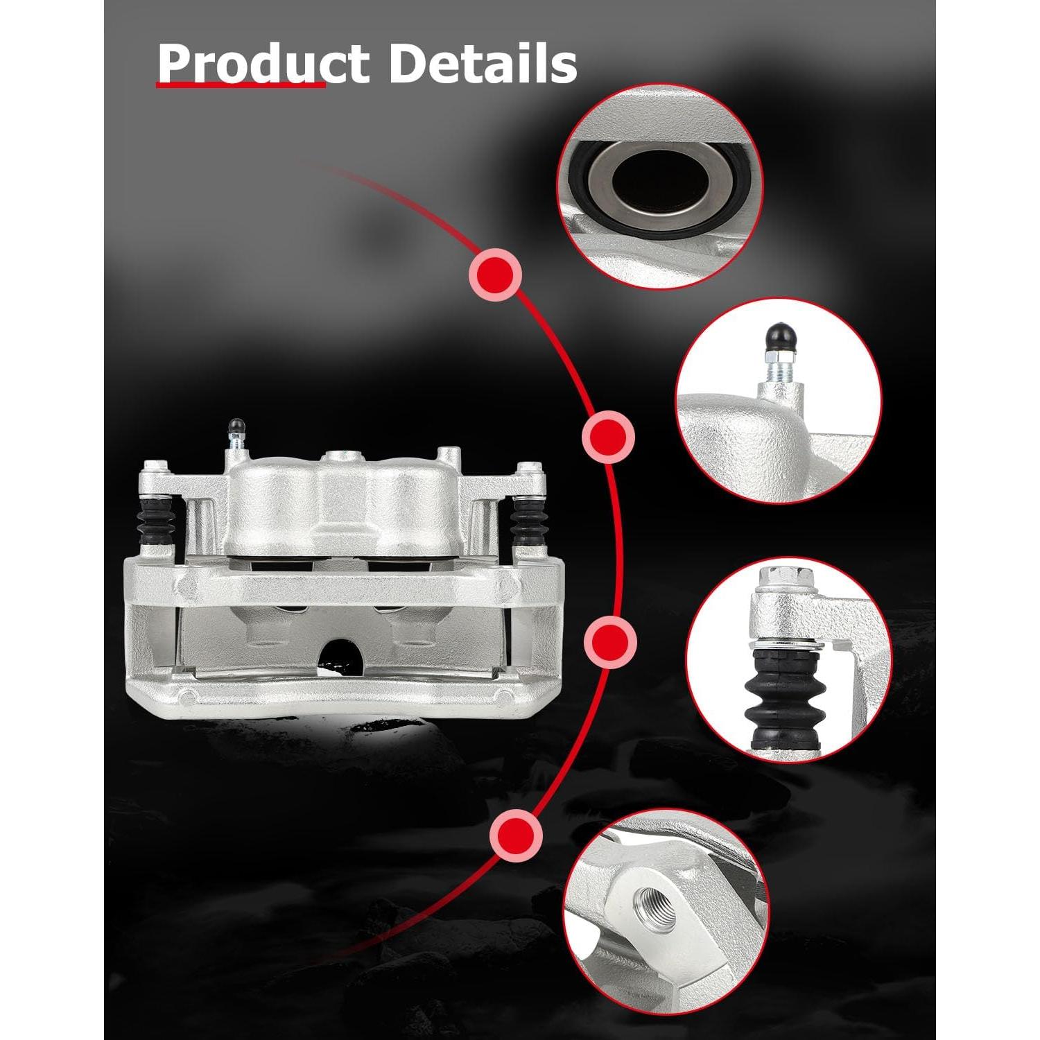 Calipers de Freno Delanteros CCIYU 18B5405/18B5404 para Ford F-150 2012-2016