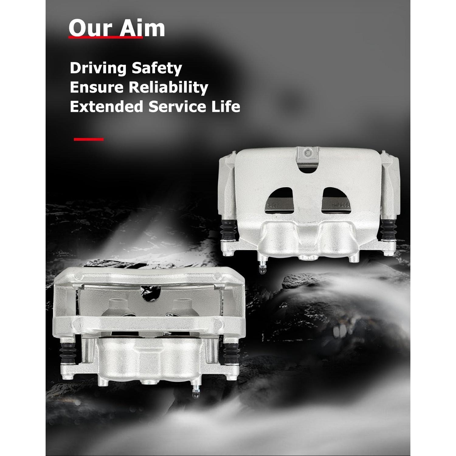 Calipers de Freno Delanteros CCIYU 18B5405/18B5404 para Ford F-150 2012-2016