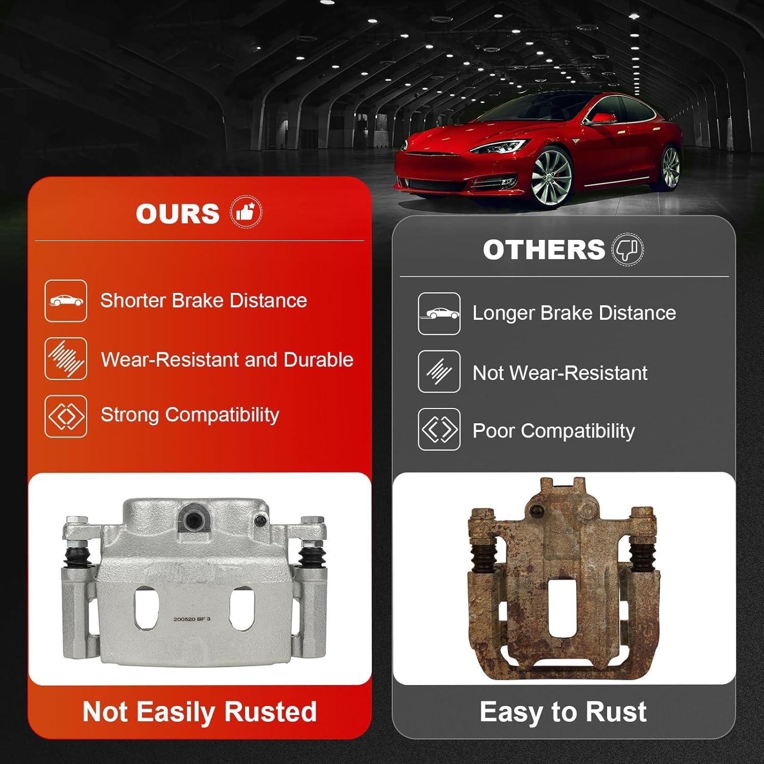 Caliper de Freno Frontal Derecho CCIYU 18B4918 para Cadillac, Chevy y GMC