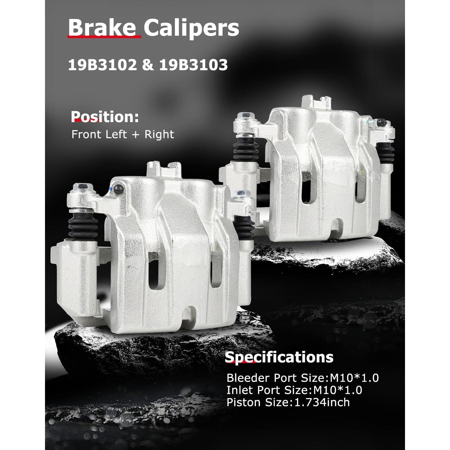 Calipers de Freno CCIYU Izquierdo y Derecho 19B3102 19B3103