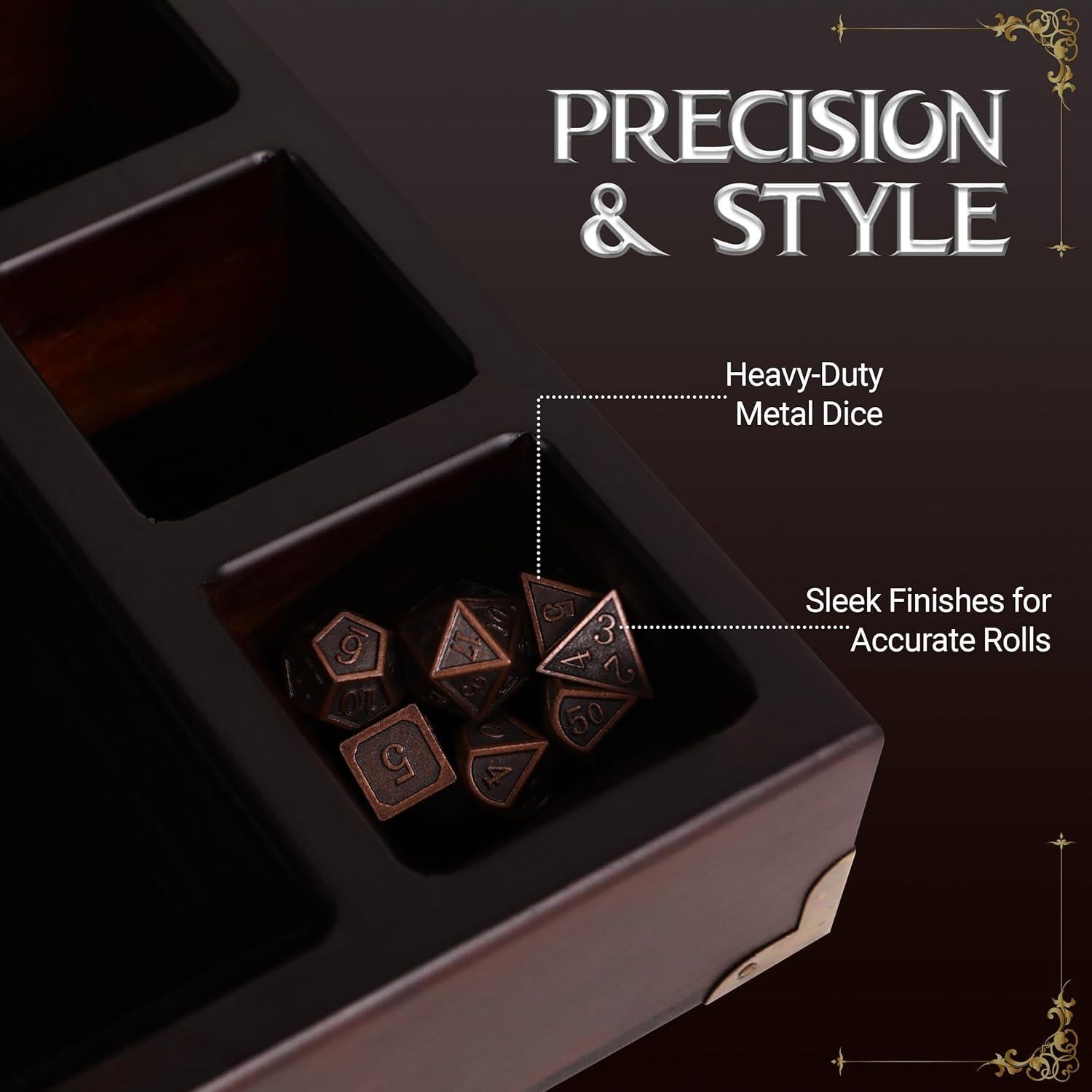 Bandeja de Dados DND HORNATE 30.8x20 cm Madera Fantasía