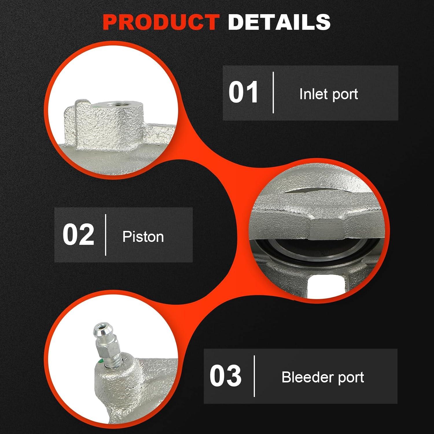 Calipers de Freno CCIYU para Toyota Camry 2002-2006