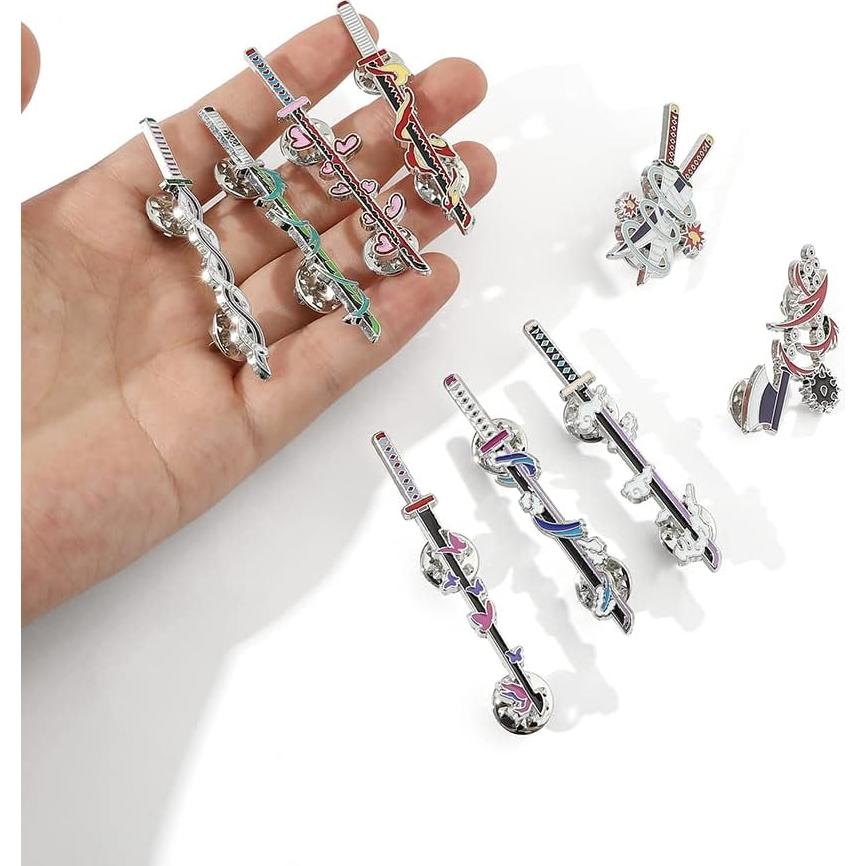 Conjunto de Llaveros y Pines de Anime Slayer - YURAOER