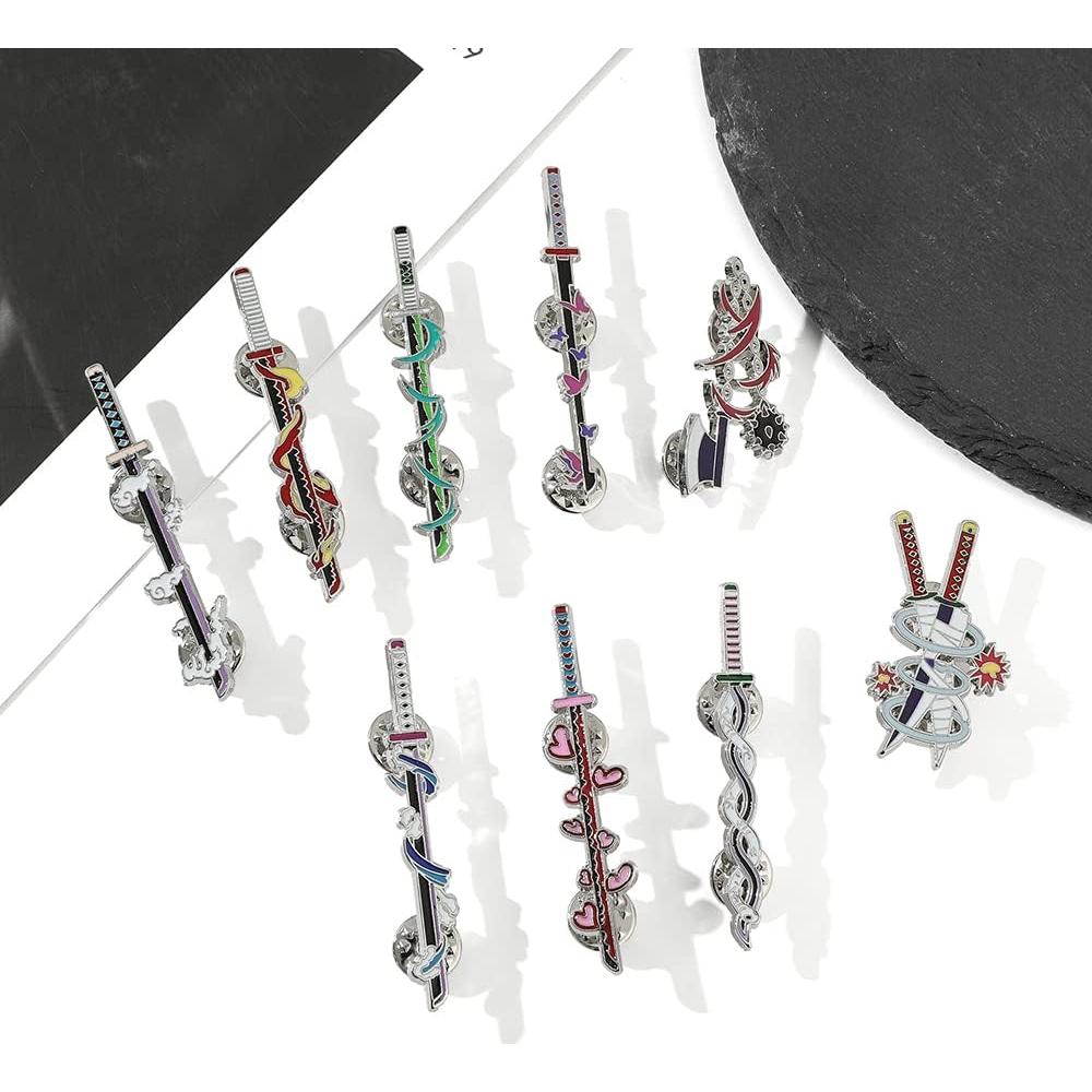 Conjunto de Llaveros y Pines de Anime Slayer - YURAOER