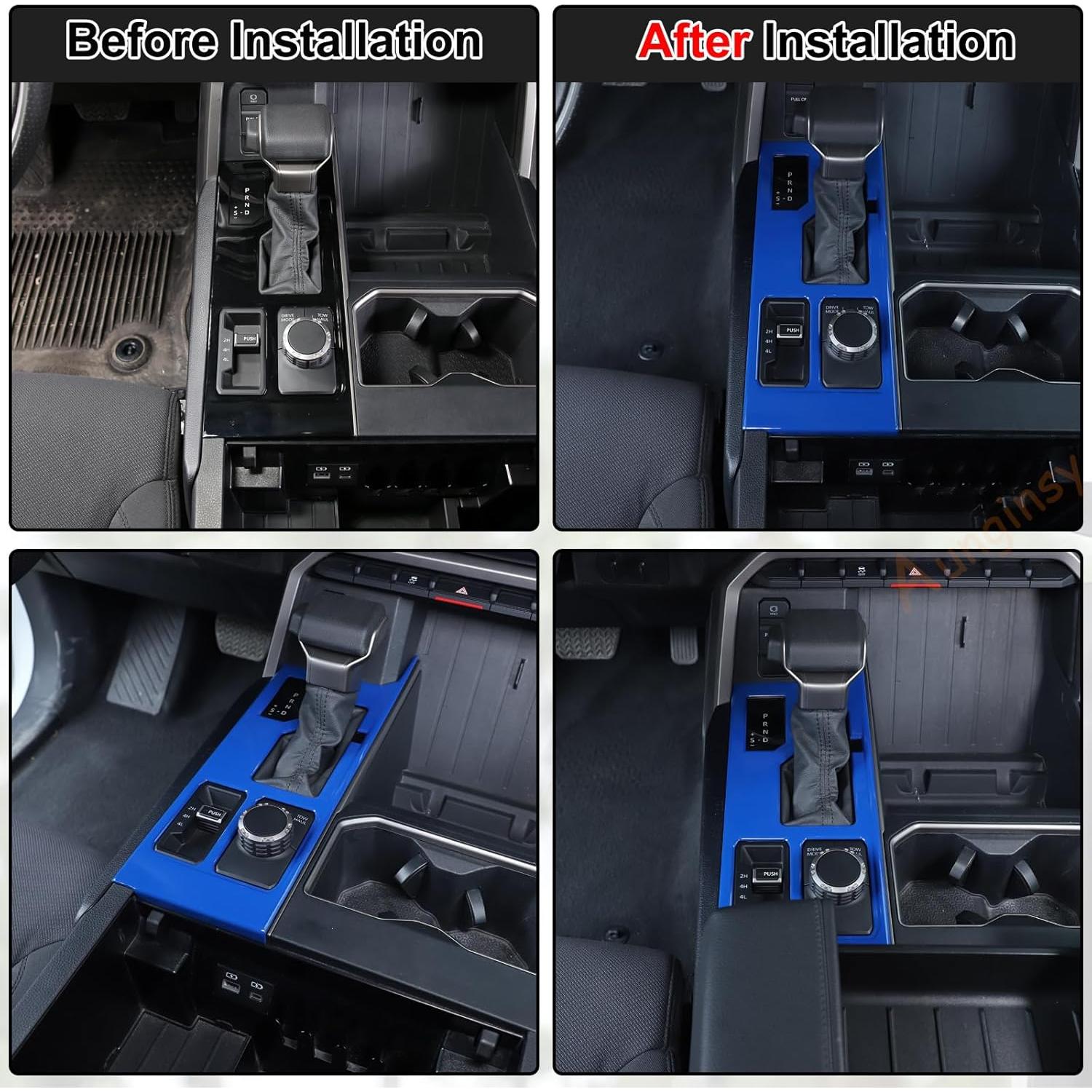 Cubierta de Panel de Cambio Aunginsy para Toyota Tundra/Sequoia 2022-2025