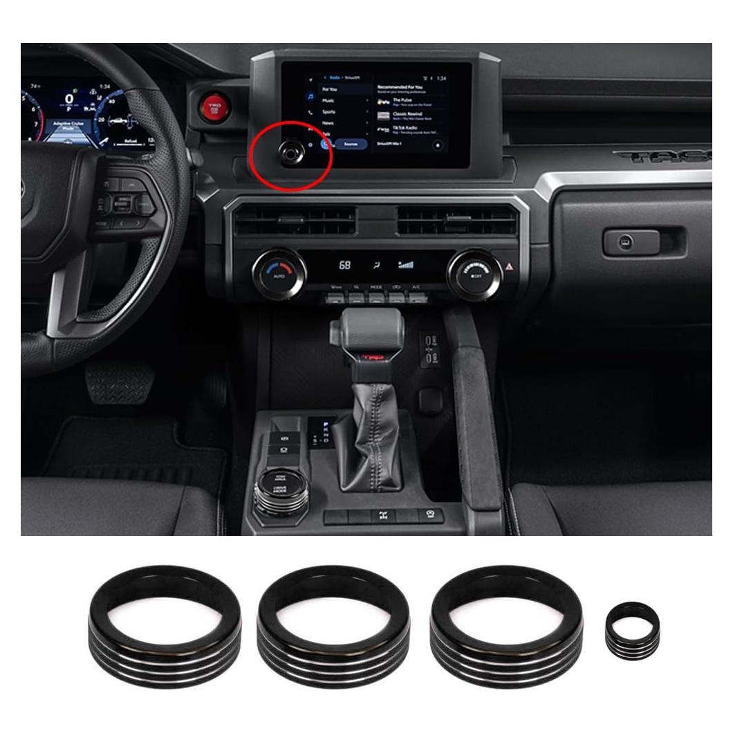 Cubierta Botón Volumen y AC Toyota Tacoma 2024-2025 KUJOOY