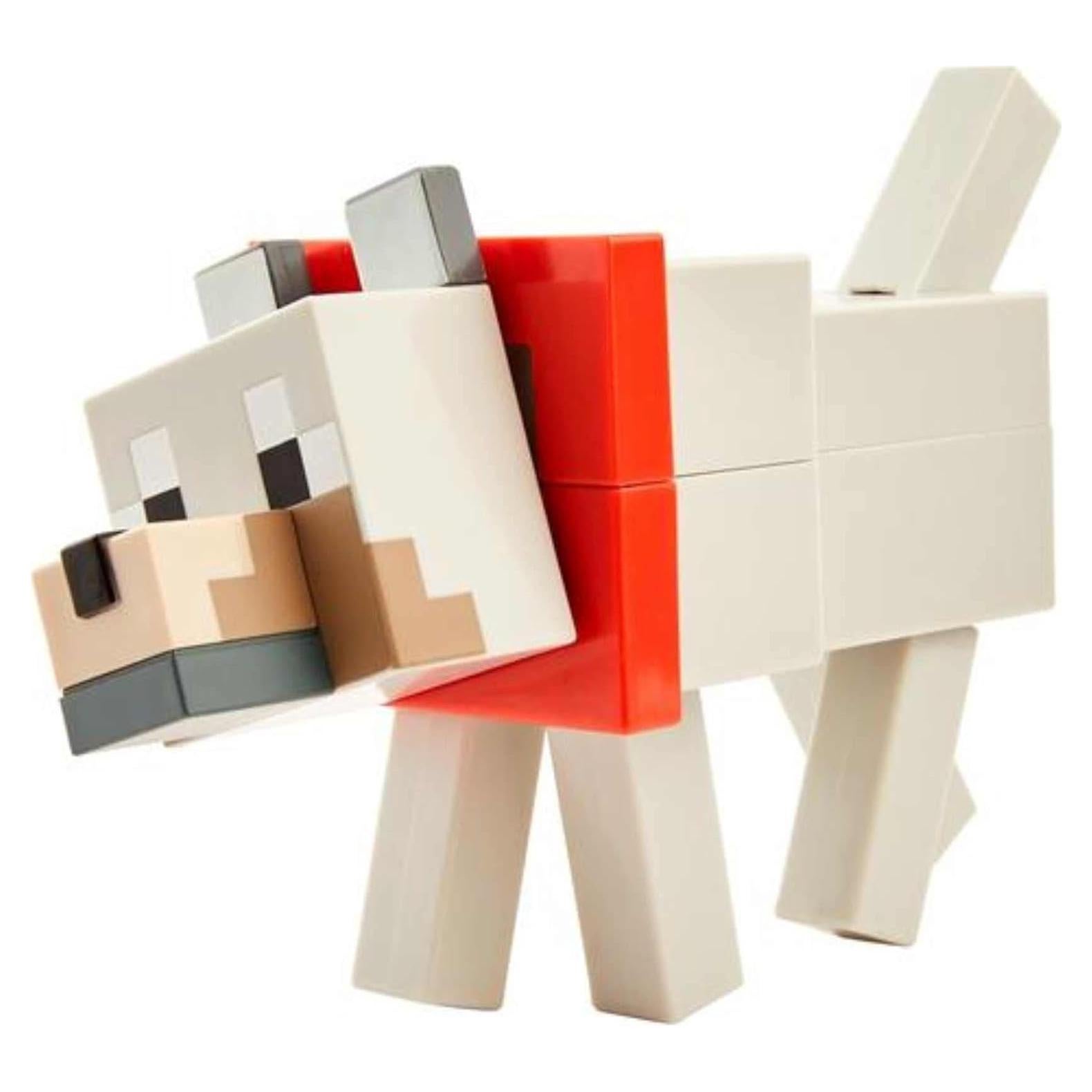 Juego de Figuras Fusion Wolf Mattel Minecraft 241g 6+ Años