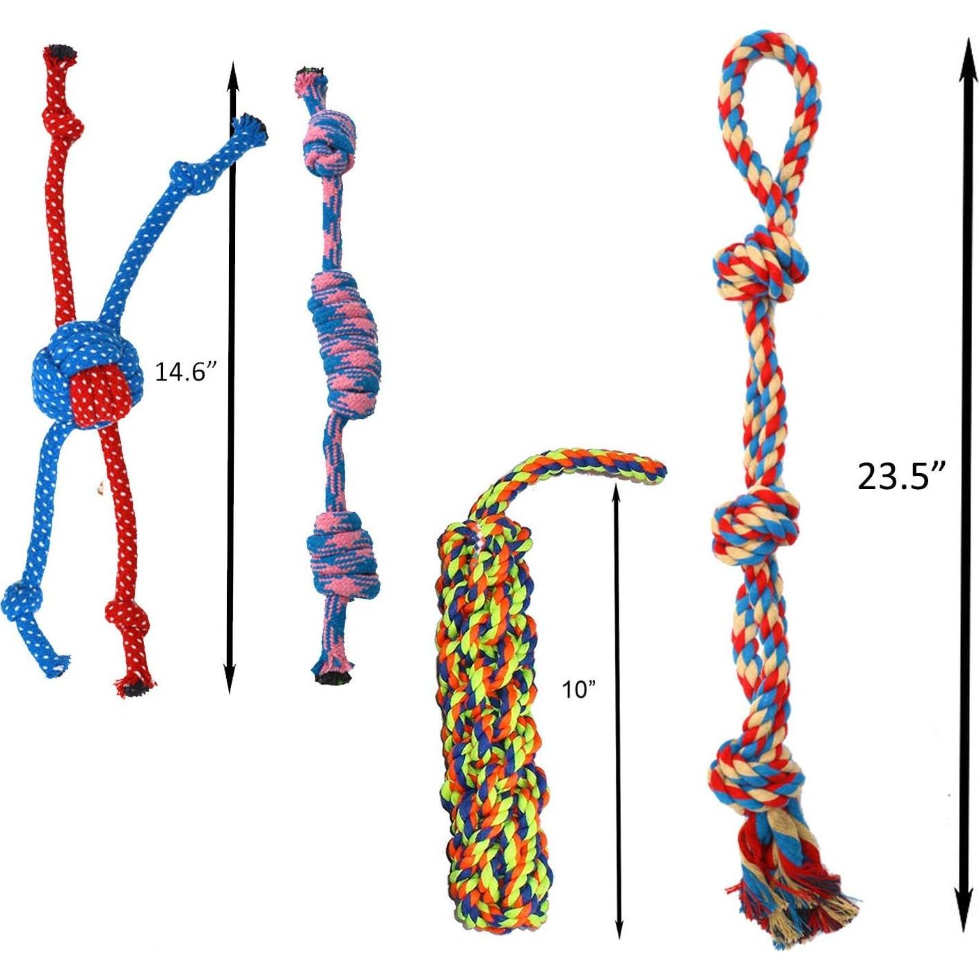 Juguete de Cuerda para Perros Jalousie 14 Piezas Multicolor