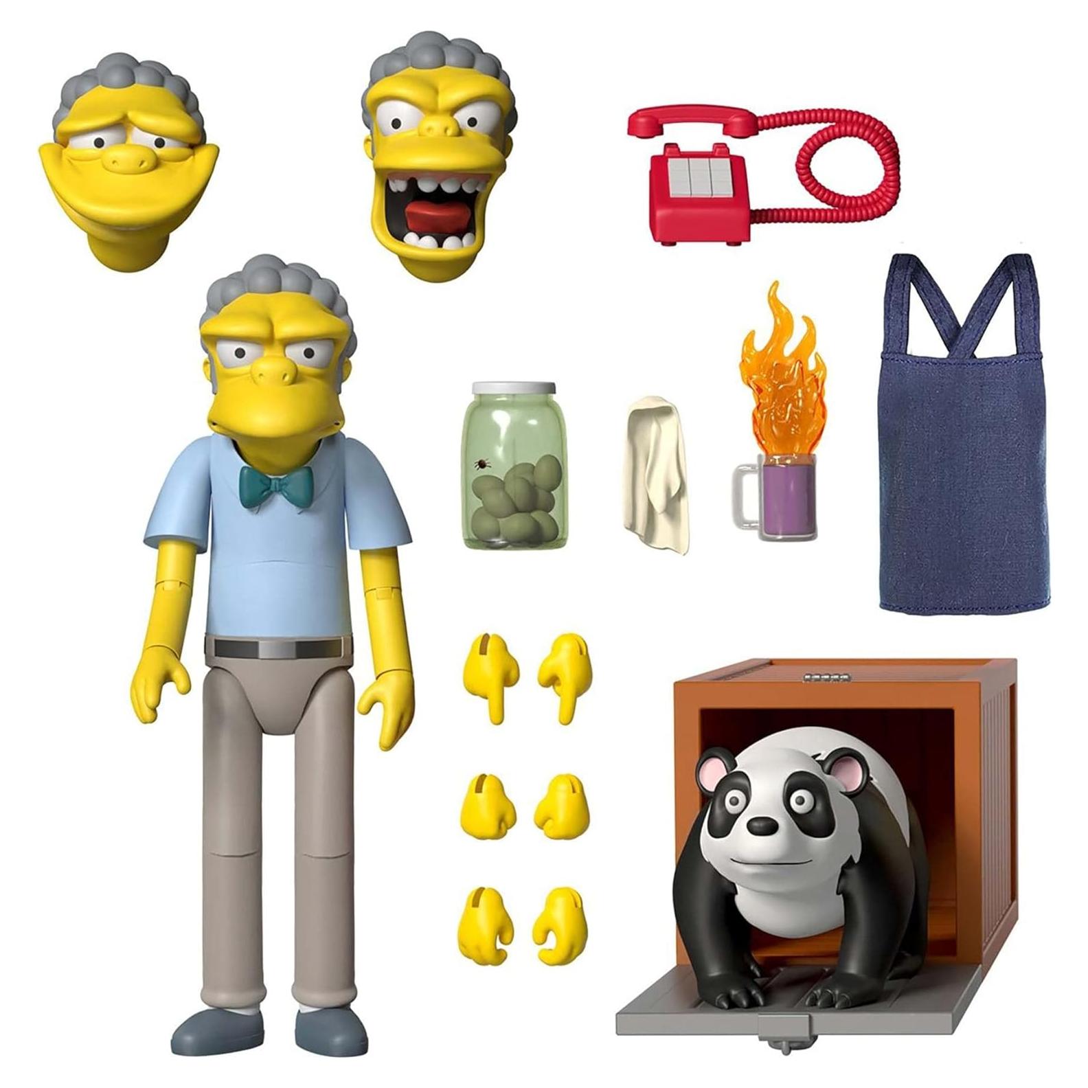Figura de acción Moe 17,78 cm Super7 Los Simpsons ULTIMATES