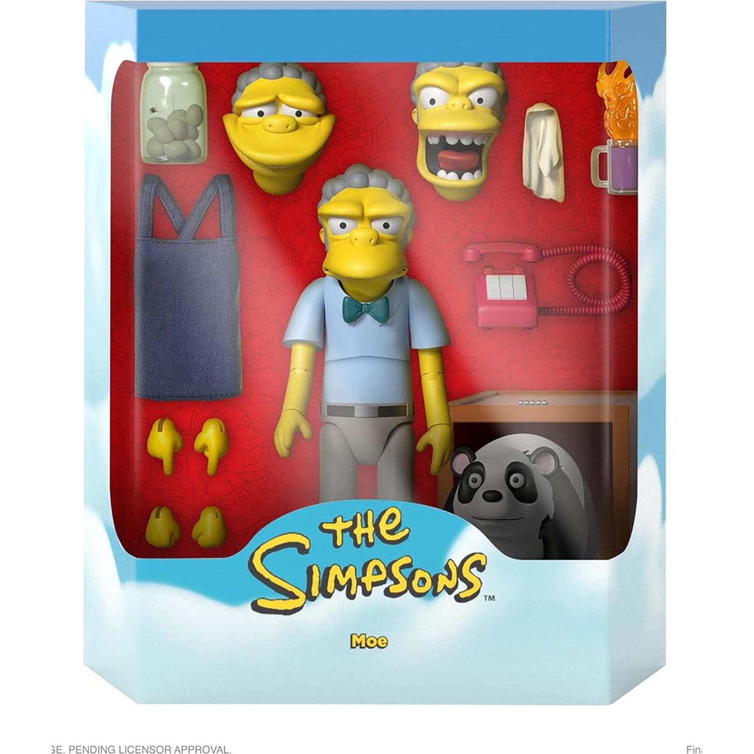 Figura de acción Moe 17,78 cm Super7 Los Simpsons ULTIMATES