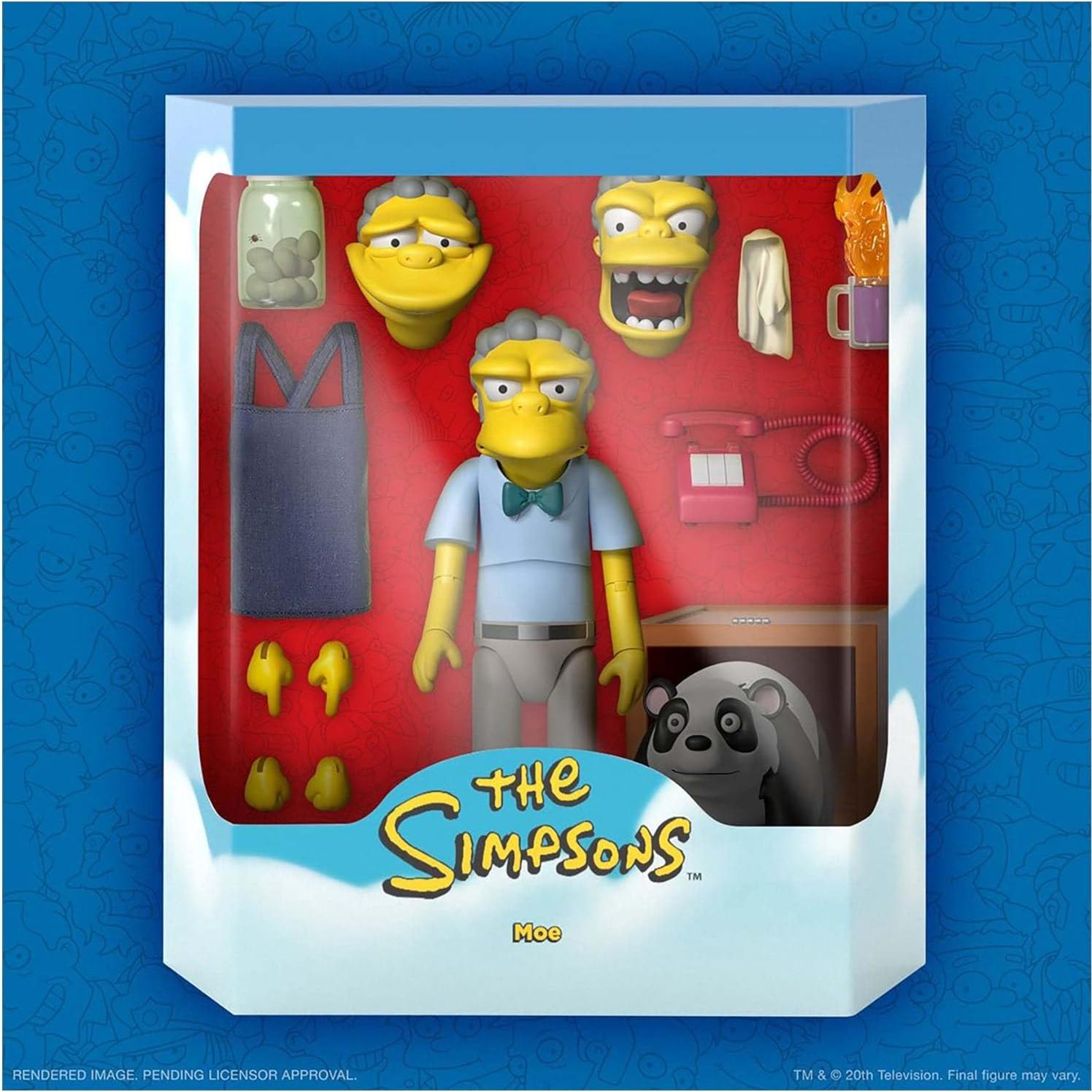 Figura de acción Moe 17,78 cm Super7 Los Simpsons ULTIMATES