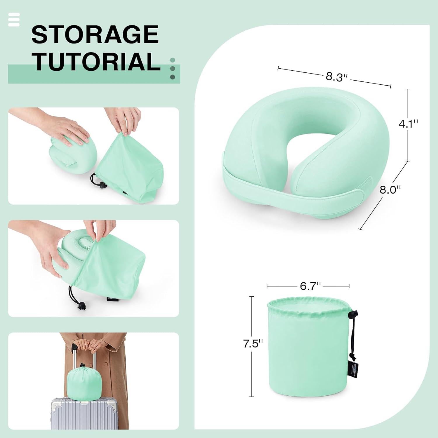 Almohada de viaje ergonómica Urnexttour para niños 3-5 años