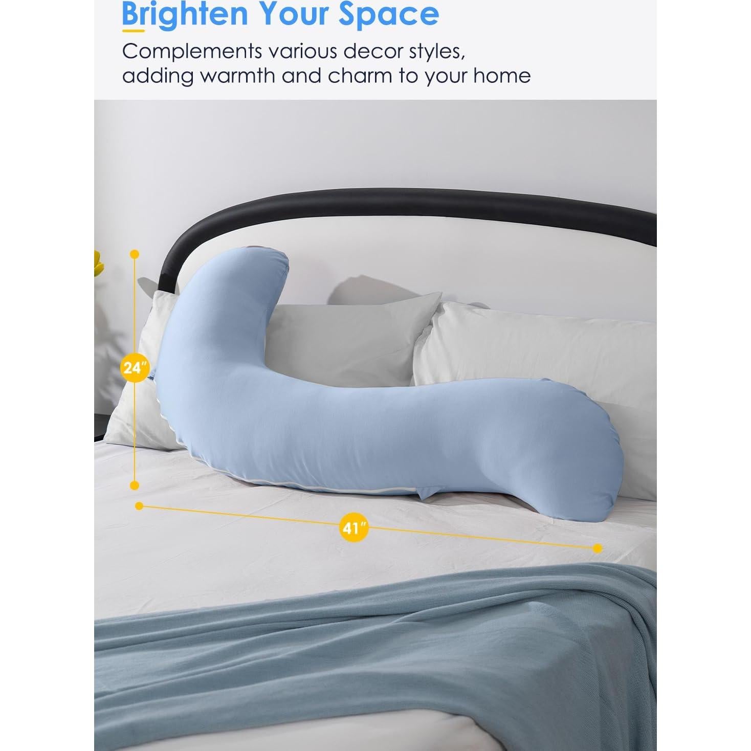 Almohada Corporal Refrigerante QUEEN ROSE 104 cm Azul