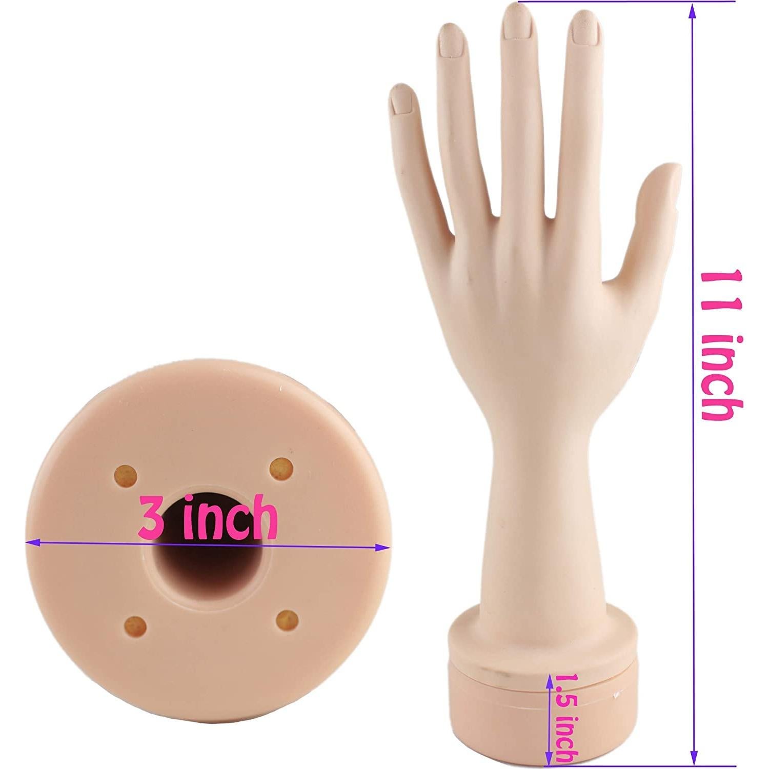Maniquí Flexible para Manicura Voloria con Dedos Suaves