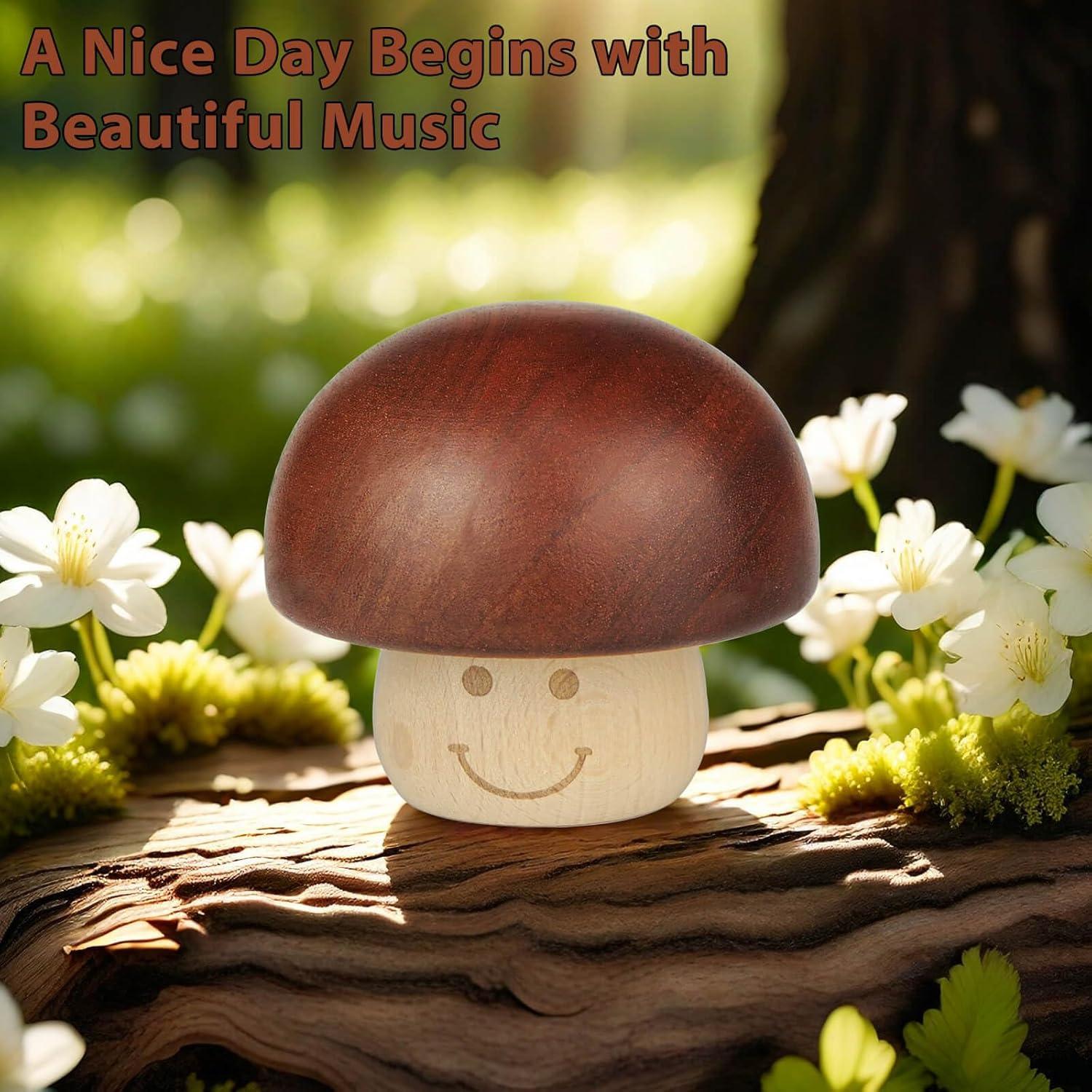 Caja Musical Eres Mi Sol de Madera - Regalo Vintage Hongo