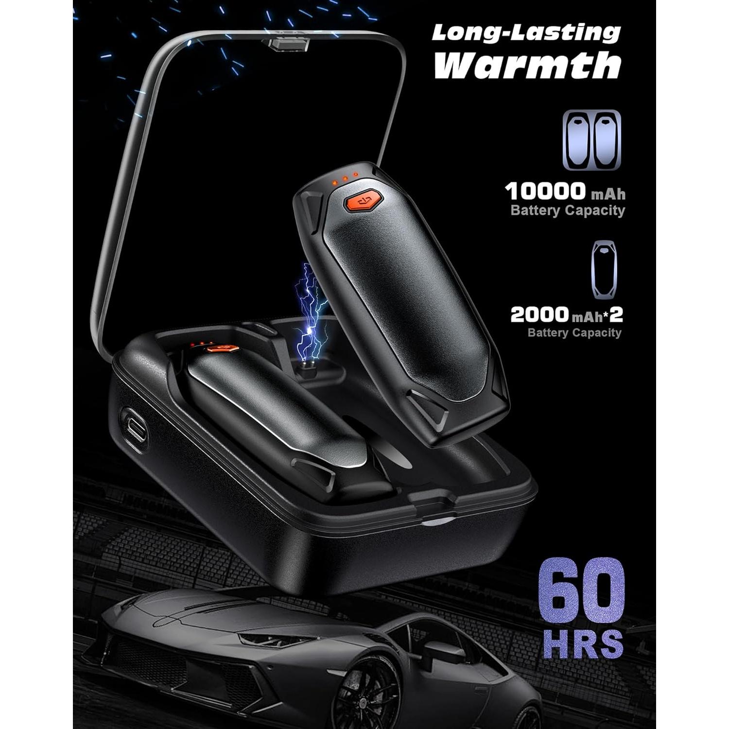 Calentadores de Manos Recargables Kesguar N4 14000mAh 2 Piezas