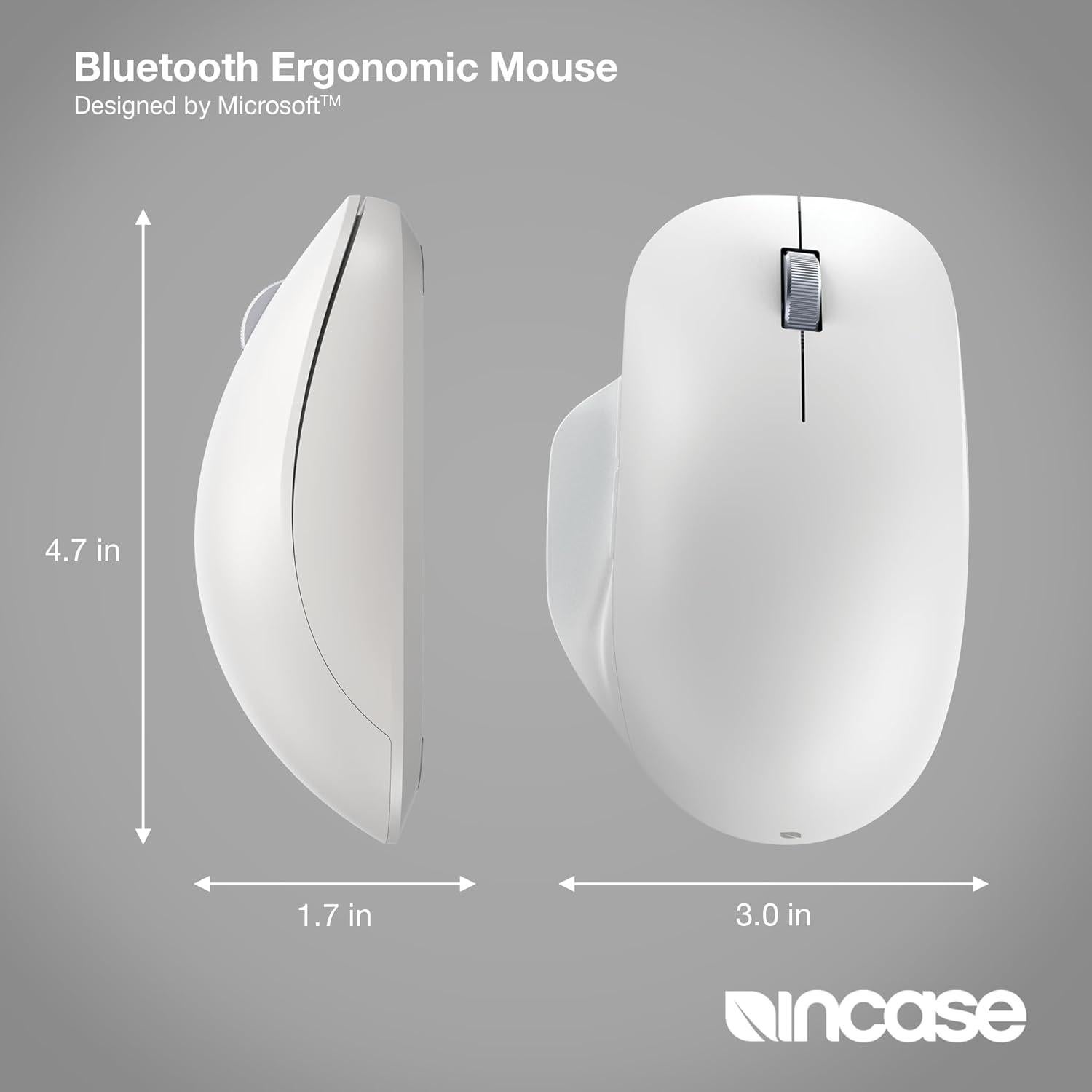 Mouse Ergonómico Bluetooth Incase - Microsoft - Glaciar