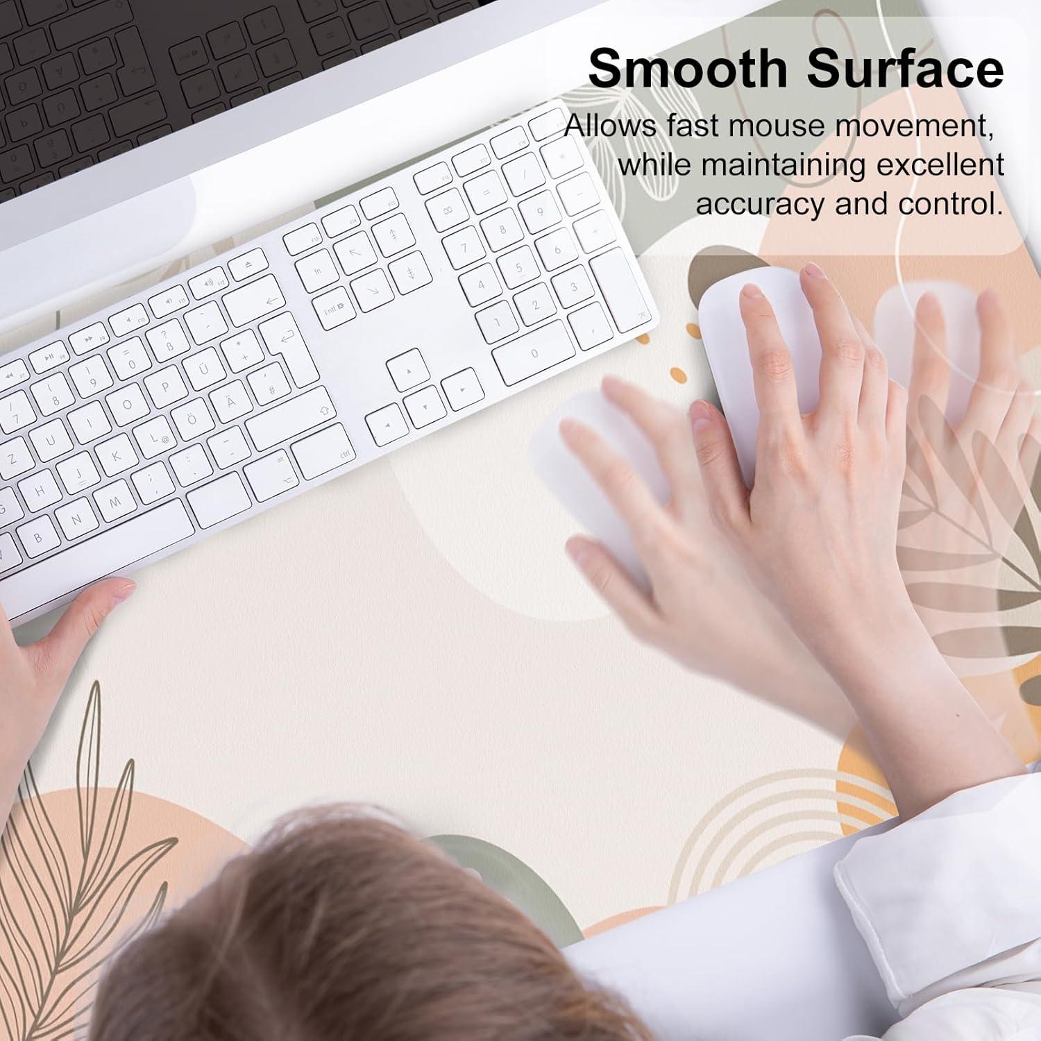 Alfombrilla de Ratón Grande QiyI 80x40cm Cuero Impermeable Ramas Abstractas