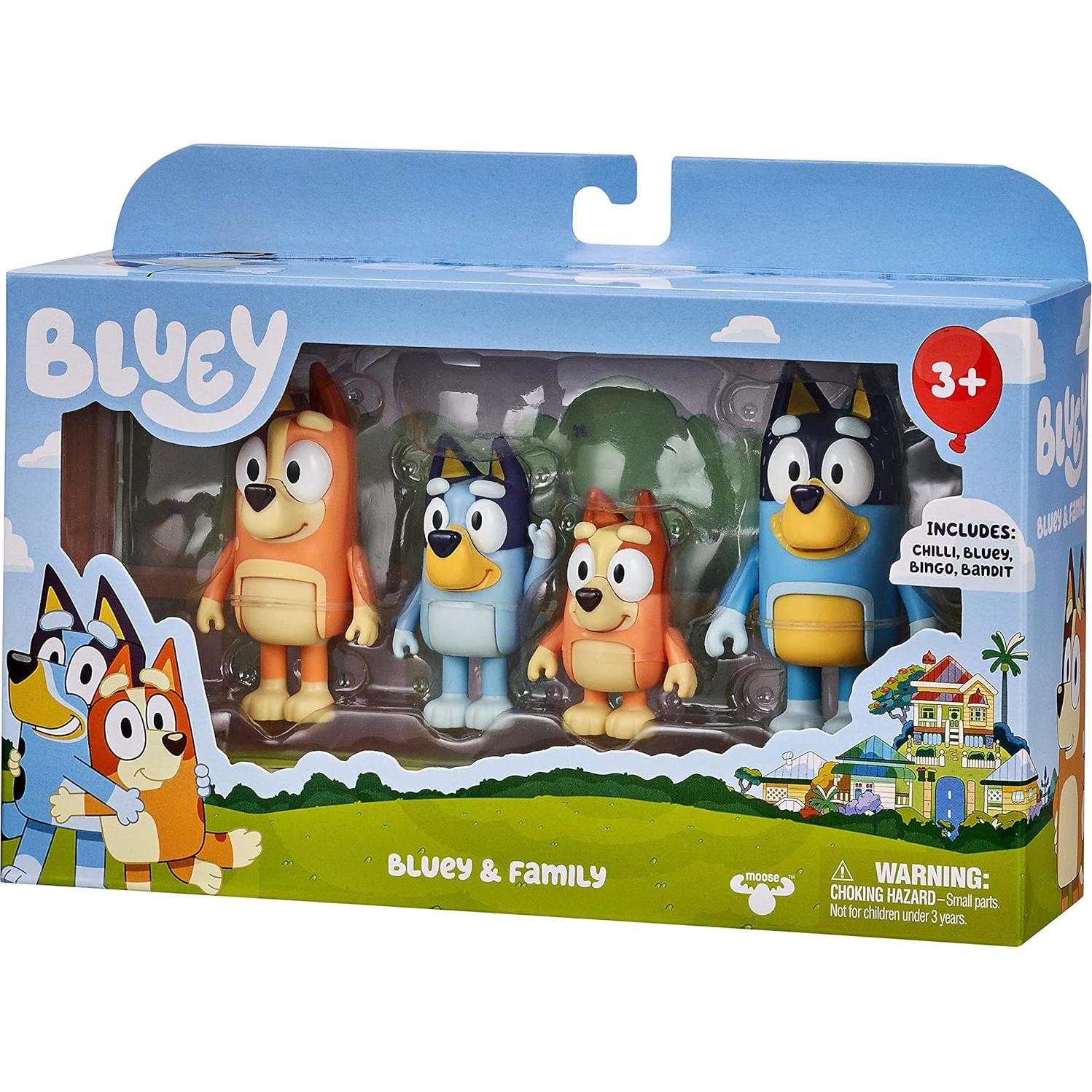 Figuras de la Familia Bluey 4-Pack Moose Toys - 8,23 cm