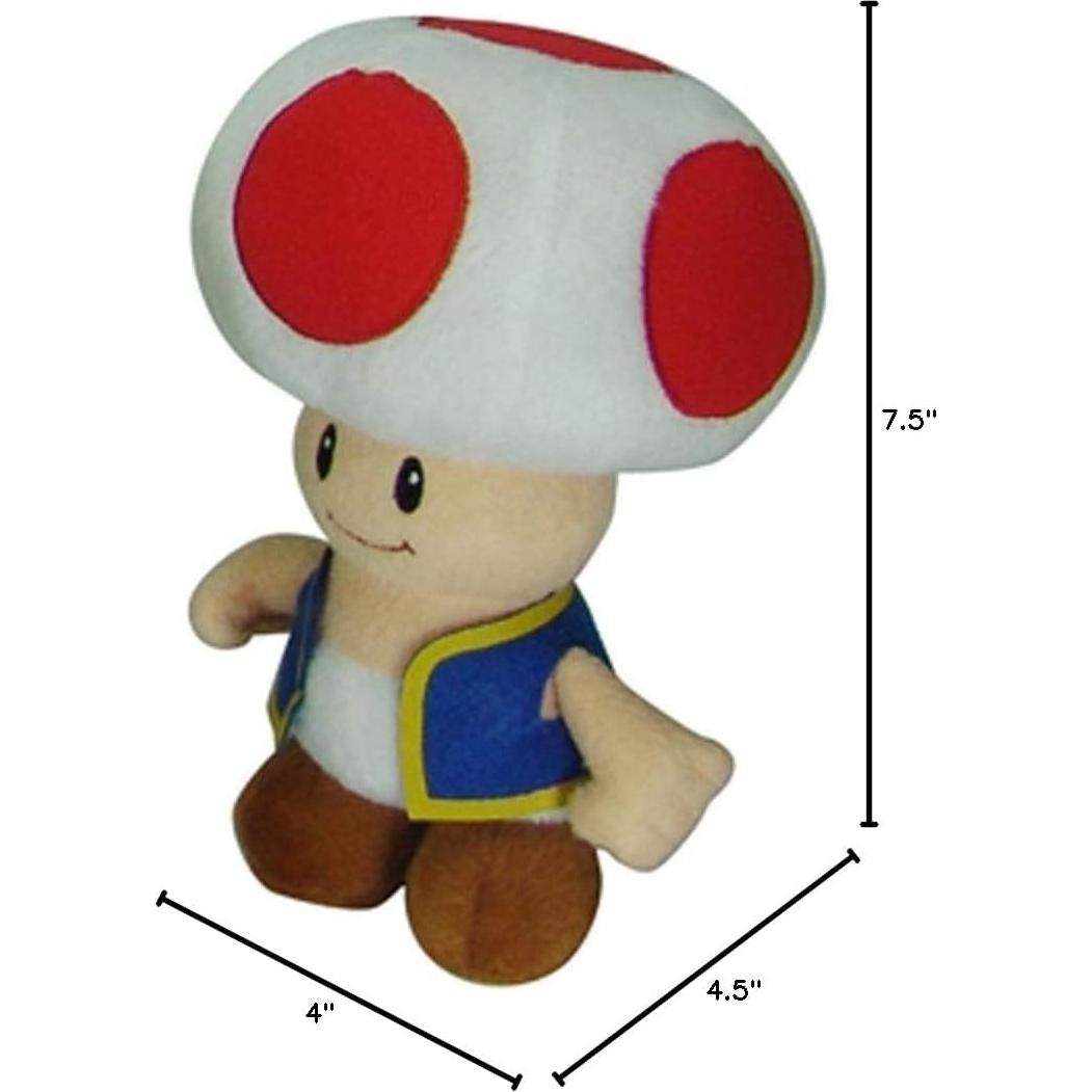 Peluche Toad Super Mario All Star 1417 Little Buddy 19 cm