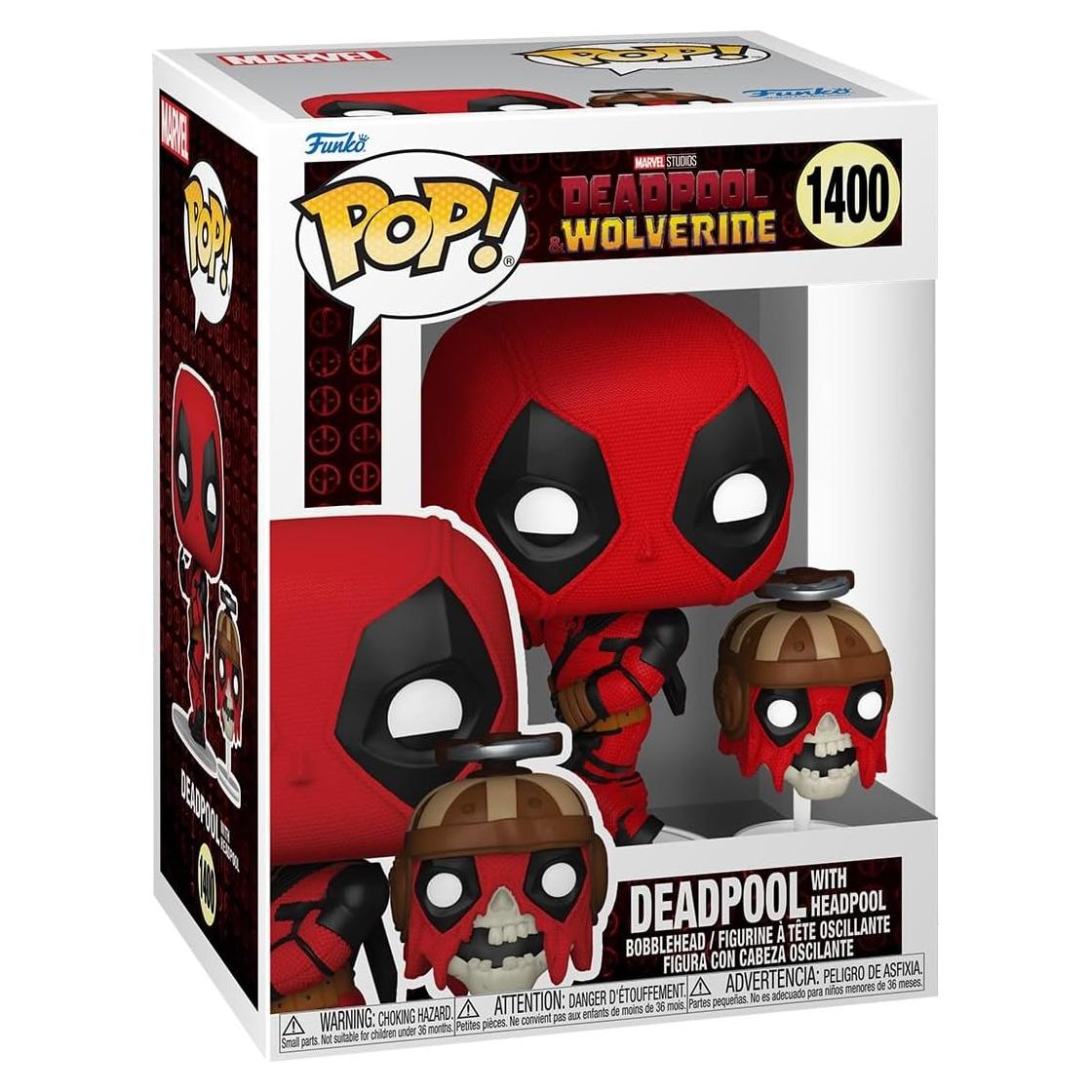 Figura Funko Pop! Deadpool & Wolverine con Headpool - 11.4 cm