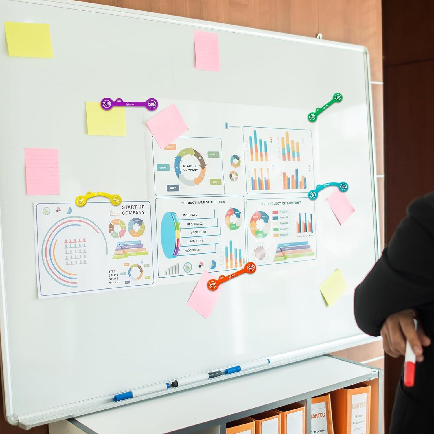 Clips Organizadores de Cable SUNFICON - Paquete de 10 Multicolor