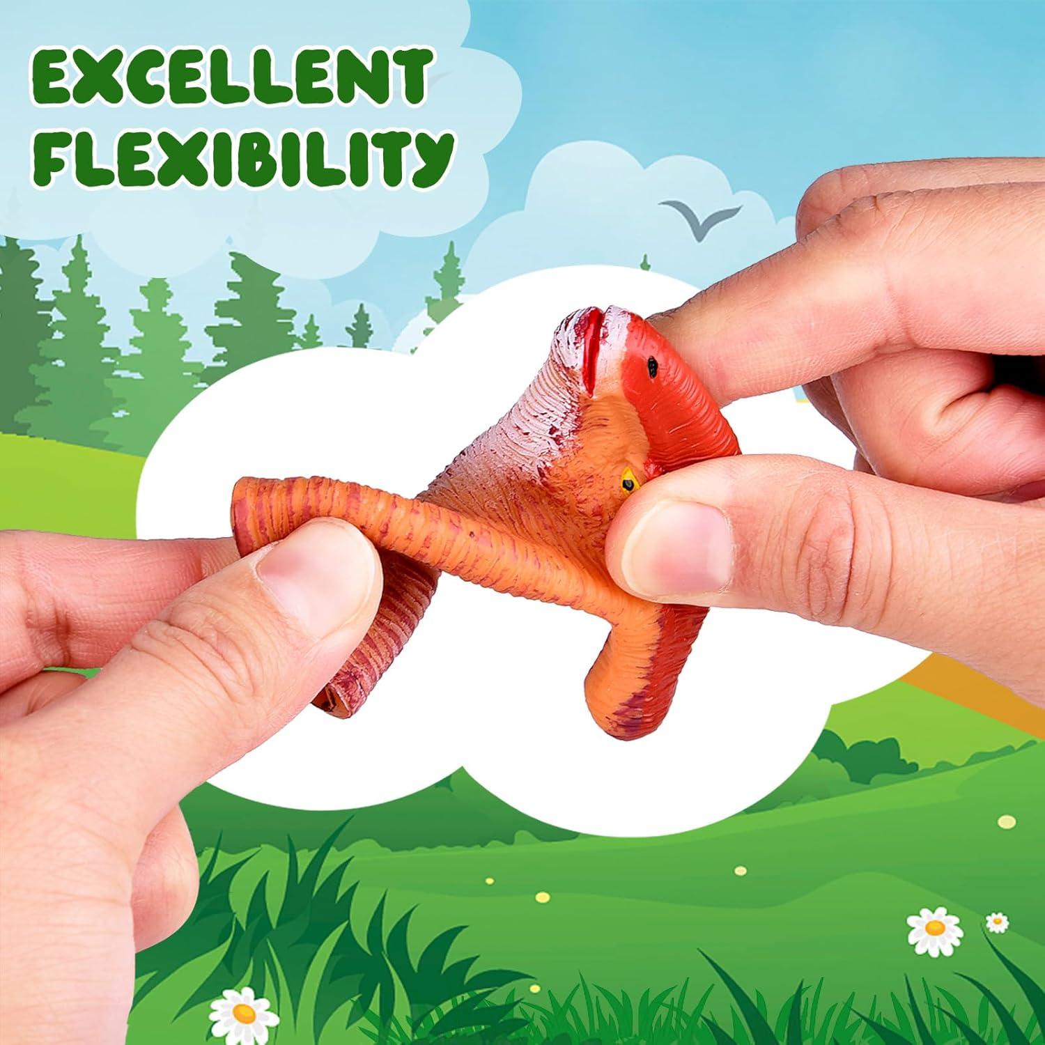 Títeres de Dedo Dinosaurio Juguetes Divertidos 10 Pcs