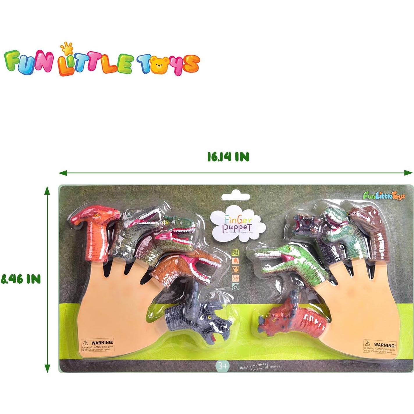 Títeres de Dedo Dinosaurio Juguetes Divertidos 10 Pcs