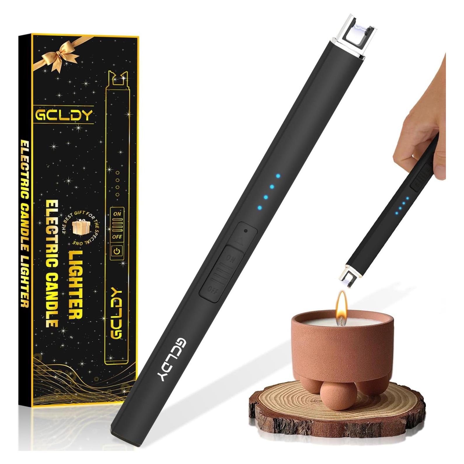 Electric Candle Lighter, Valentines Day Gifts for Her/Him, USB Arc Rechargeable Windproof Long Lighter for Candle, Valentines Day Gifts, Birthday Gift for Women Men Mom Wife Sister