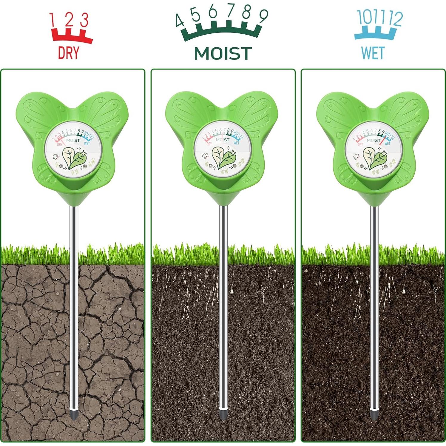 Medidor de Humedad del Suelo UNIWA - Sin Batería, 2 Paquete
