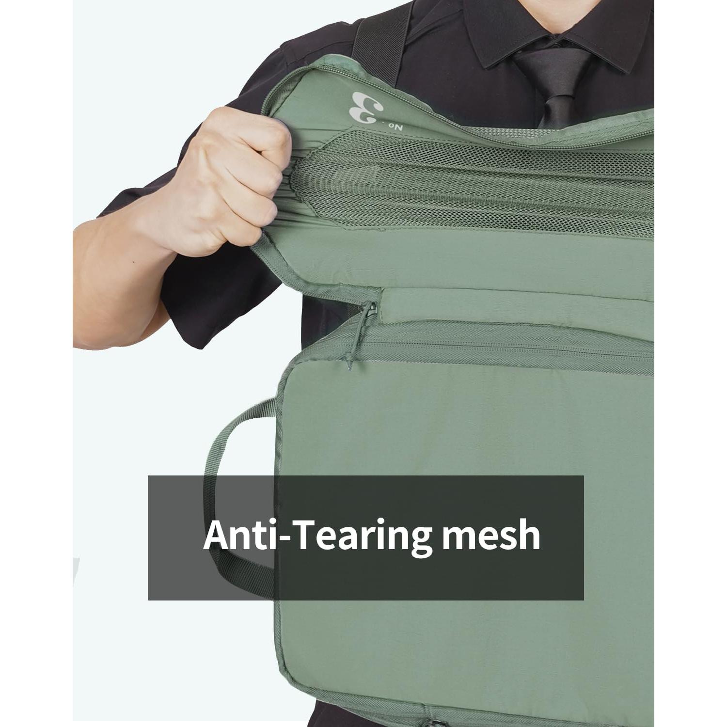 Set de 5 Cubos de Compresión ECOHUB para Maletas Verde