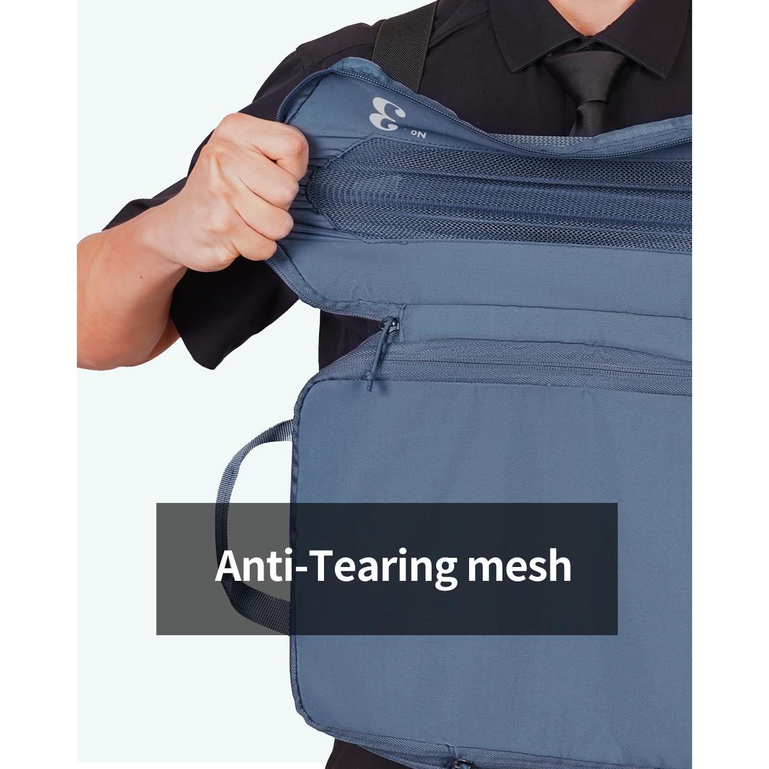 Set de 5 Cubos de Compresión ECOHUB para Maletas Azul