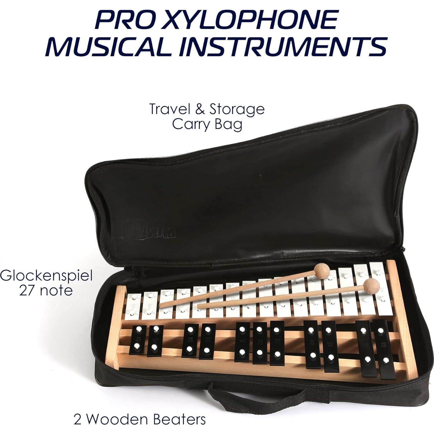 Xilófono MiniArtis 27 Notas con Estuche y Baquetas