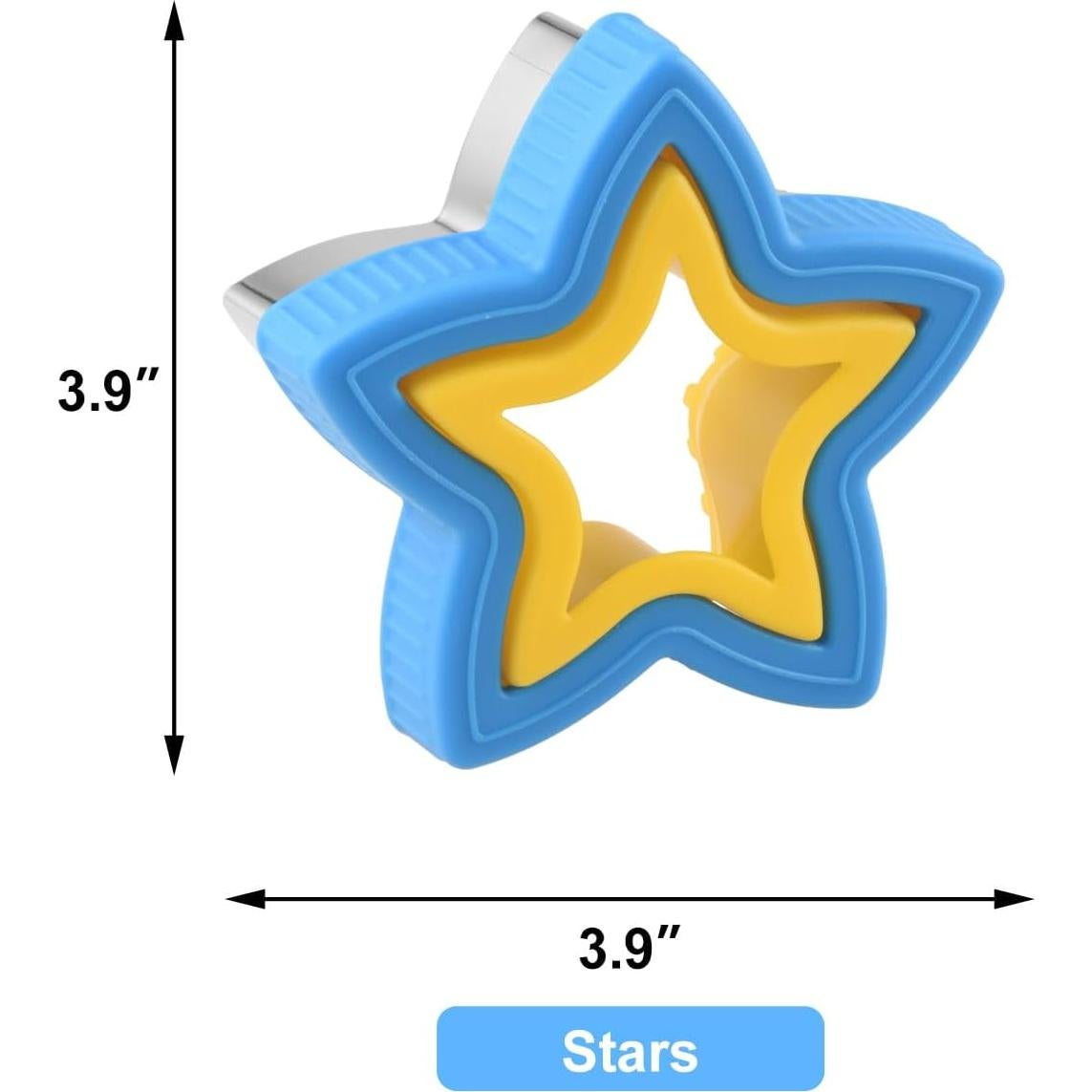 Star Sandwich Cutter Large Uncrustable Sandwich Maker for Family DIY Lunch Punch, Large Bread Cutter for Kids