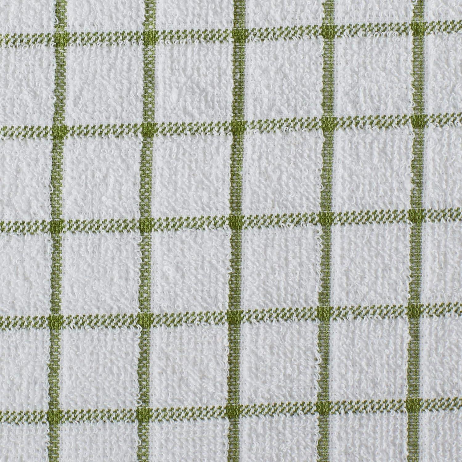 Conjunto de Paños de Cocina DII Basic Terry 6 Piezas 30x30 cm Verde