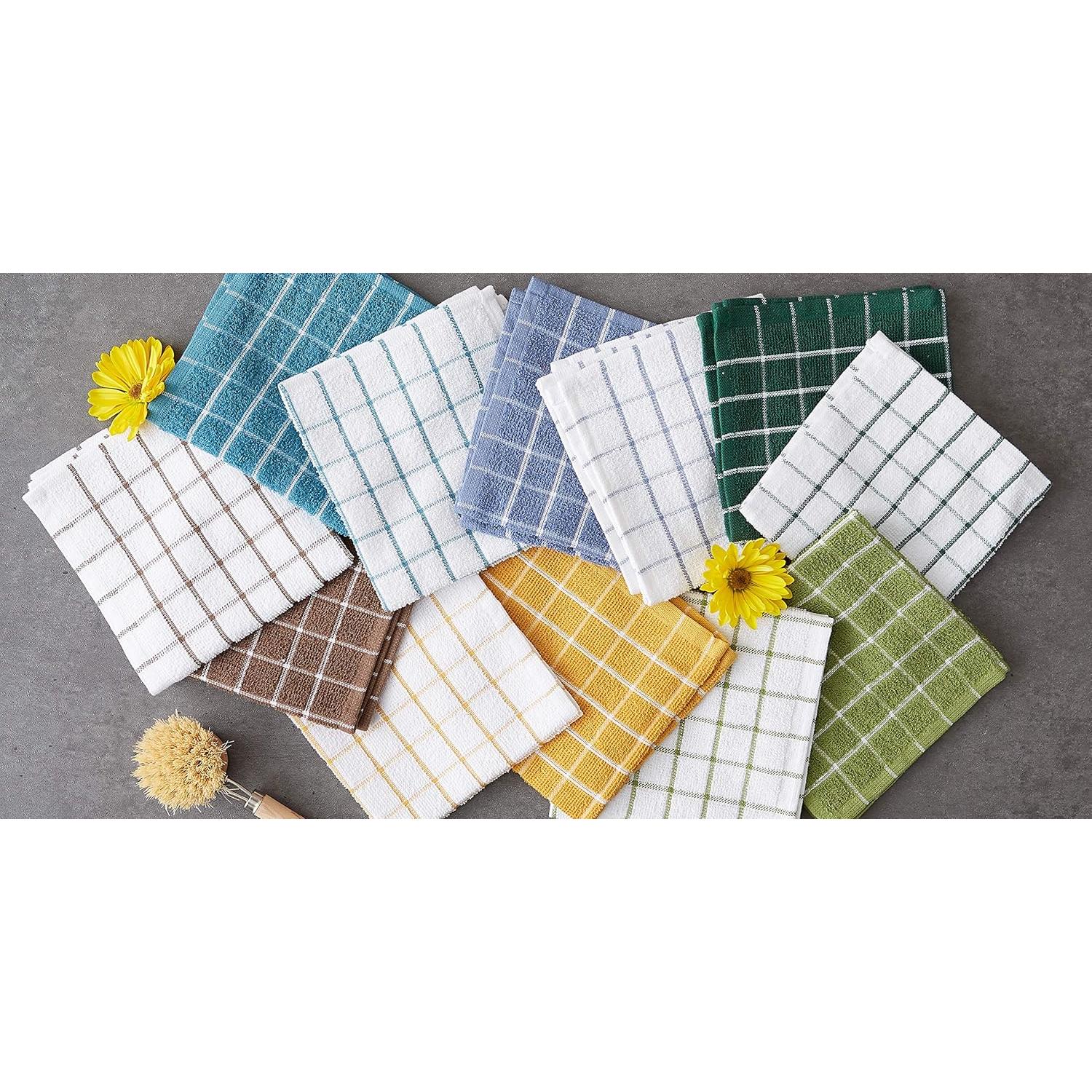 Conjunto de Paños de Cocina DII Basic Terry 6 Piezas 30x30 cm Verde