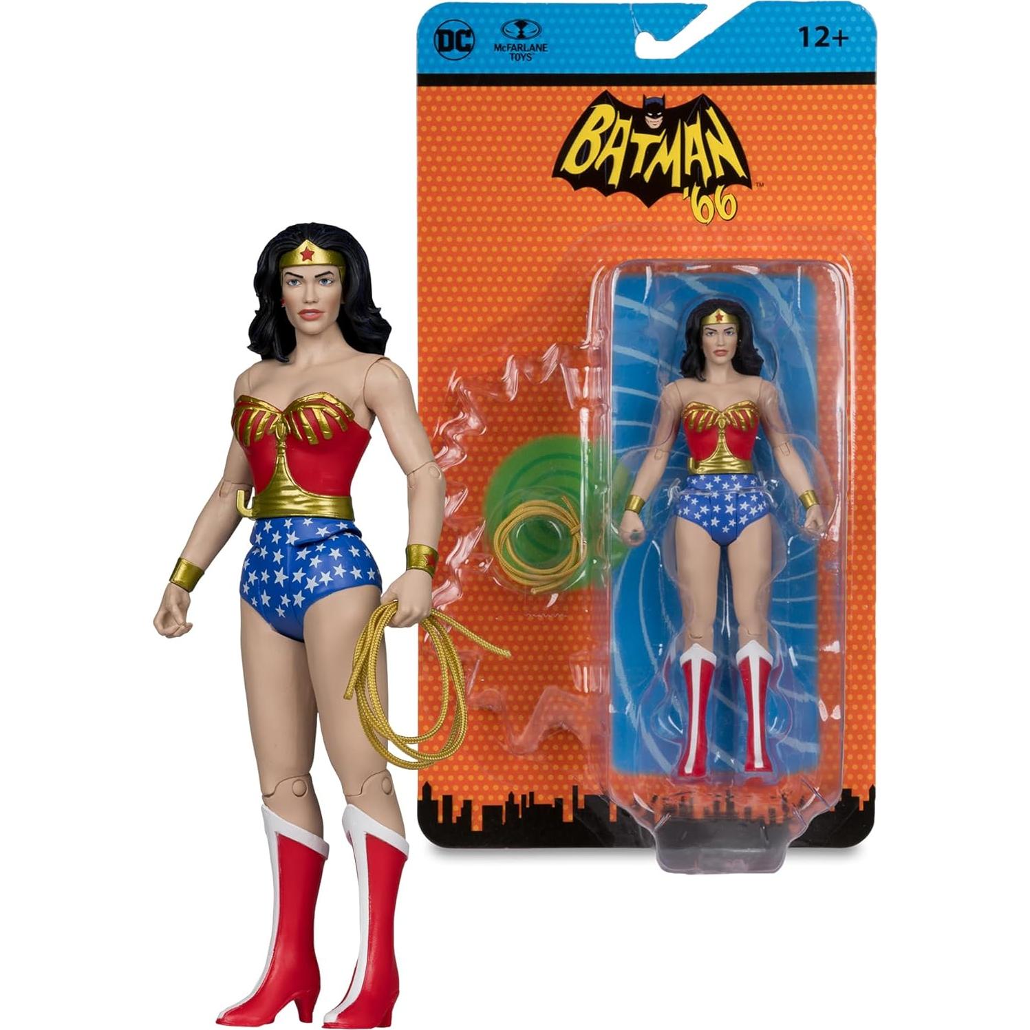 Figura de Acción Retro DC McFarlane 6 Piezas Batman 66'