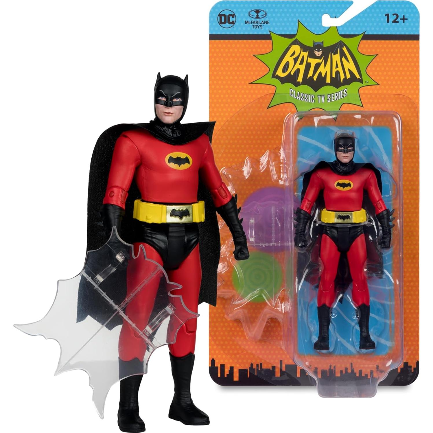Figura de Acción Retro DC McFarlane 6 Piezas Batman 66'